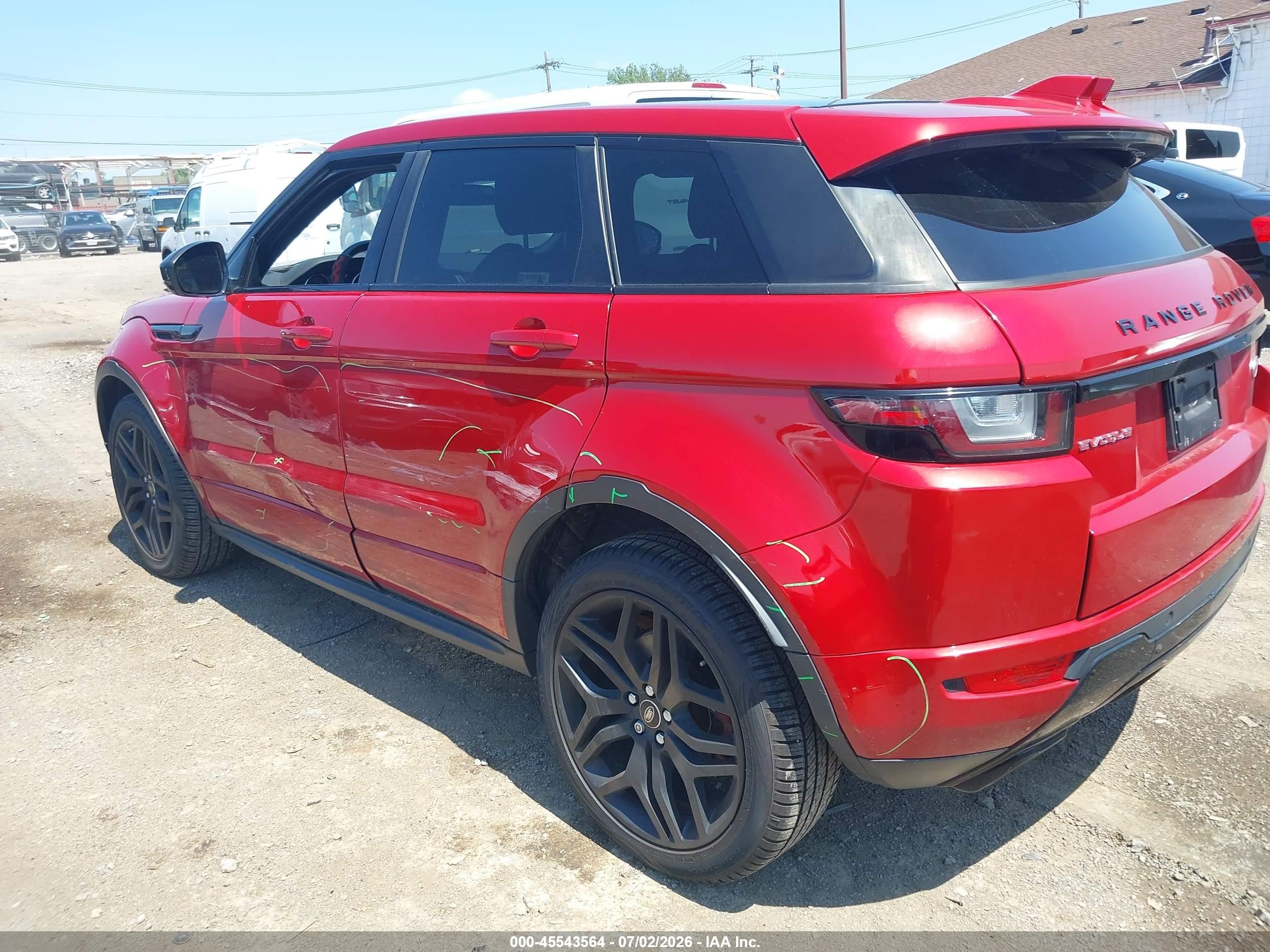 2016 Land Rover Range Rover Evoque Hse Dynamic Red vin: SALVD2BG9GH121761