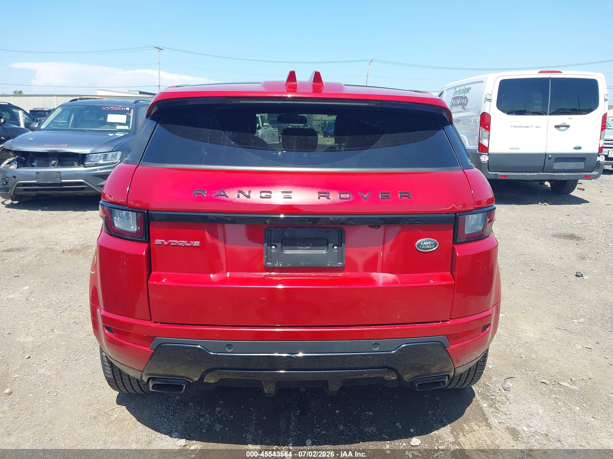 2016 Land Rover Range Rover Evoque Hse Dynamic Red vin: SALVD2BG9GH121761