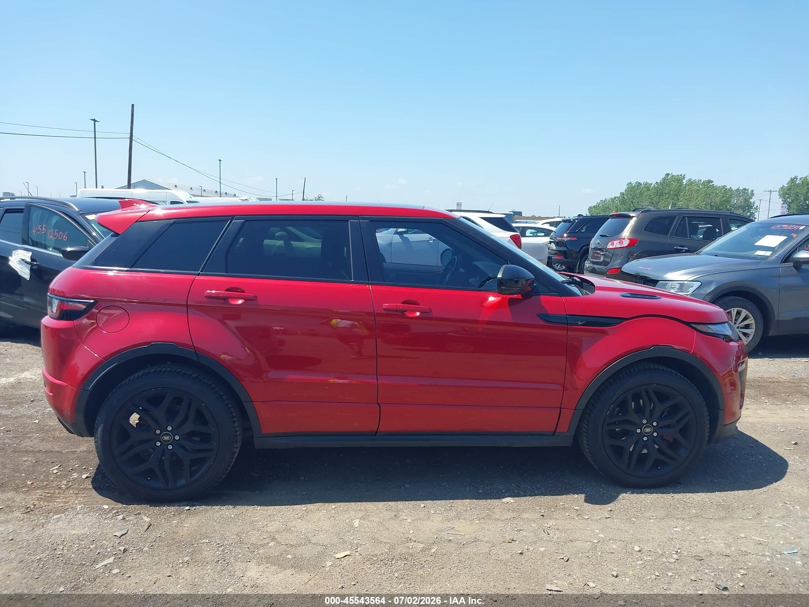 2016 Land Rover Range Rover Evoque Hse Dynamic Red vin: SALVD2BG9GH121761