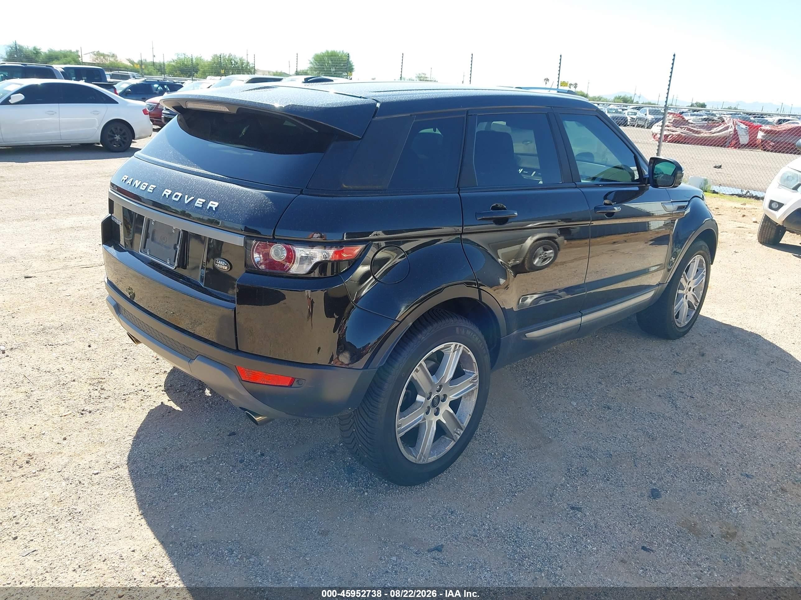 2013 Land Rover Range Rover Evoque Pure Black vin: SALVN2BG0DH836436