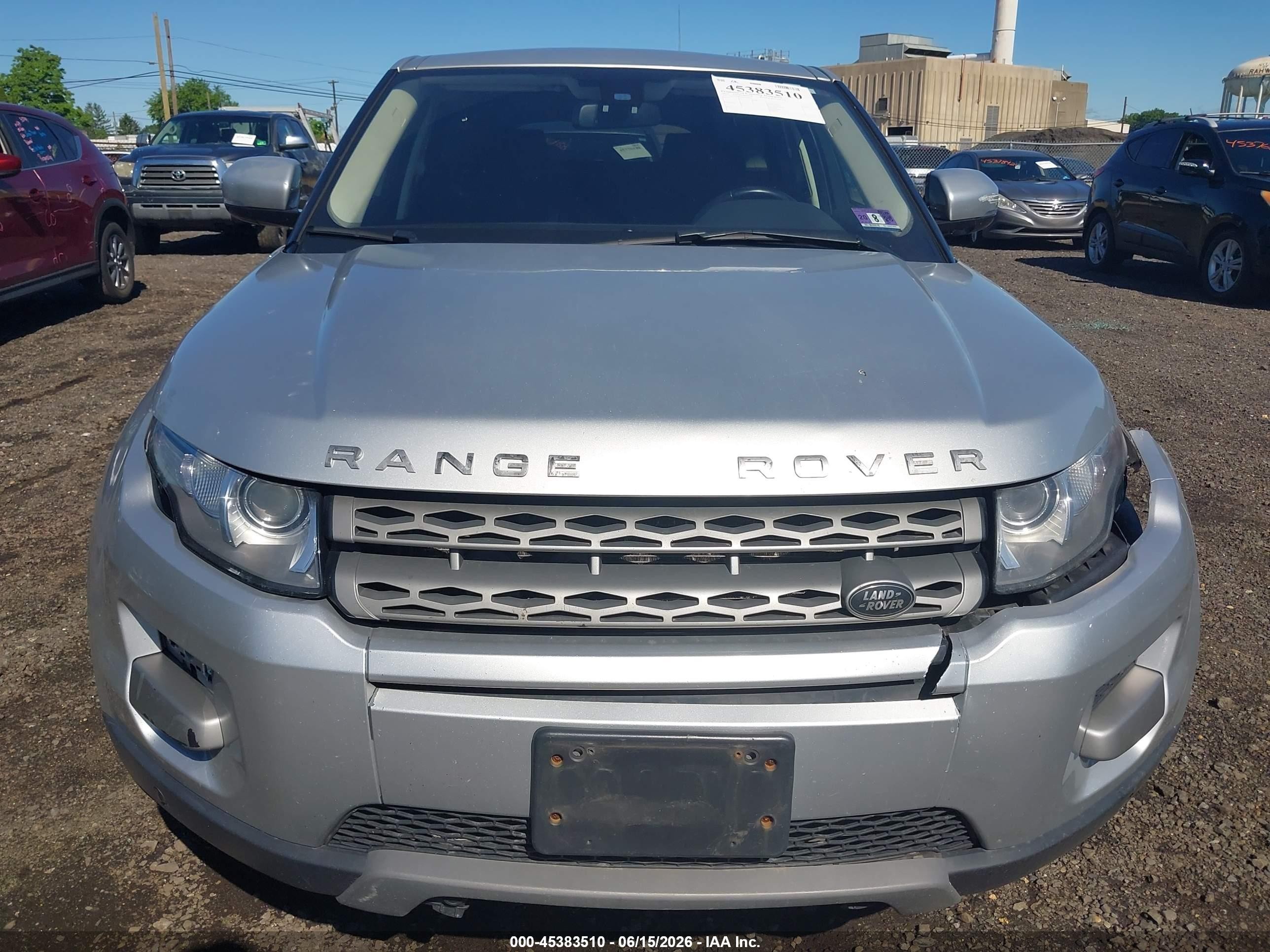 2013 Land Rover Range Rover Evoque Pure Silver vin: SALVN2BG3DH733950