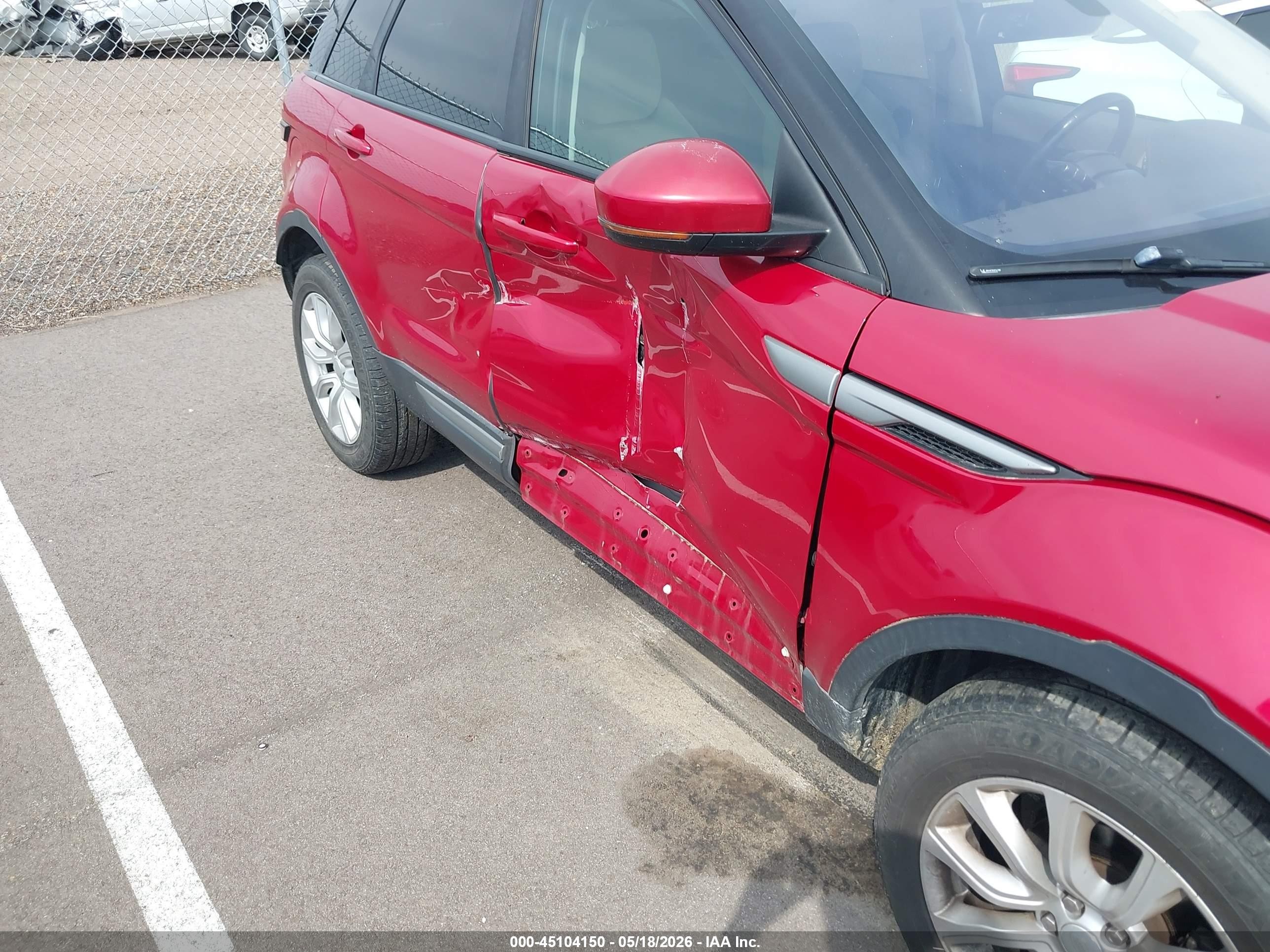 2015 Land Rover Range Rover Evoque Pure Красный vin: SALVN2BG8FH075240