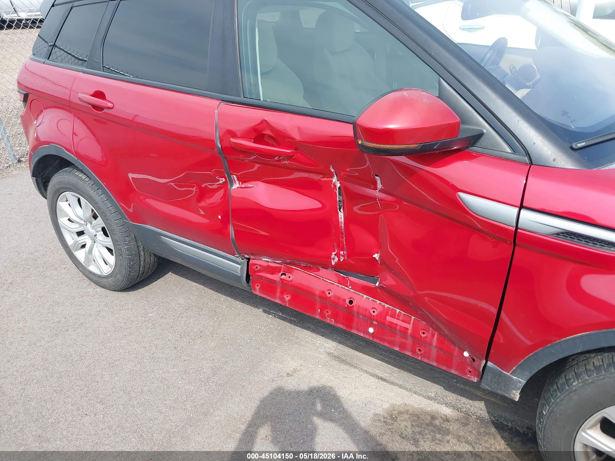 2015 Land Rover Range Rover Evoque Pure Красный vin: SALVN2BG8FH075240