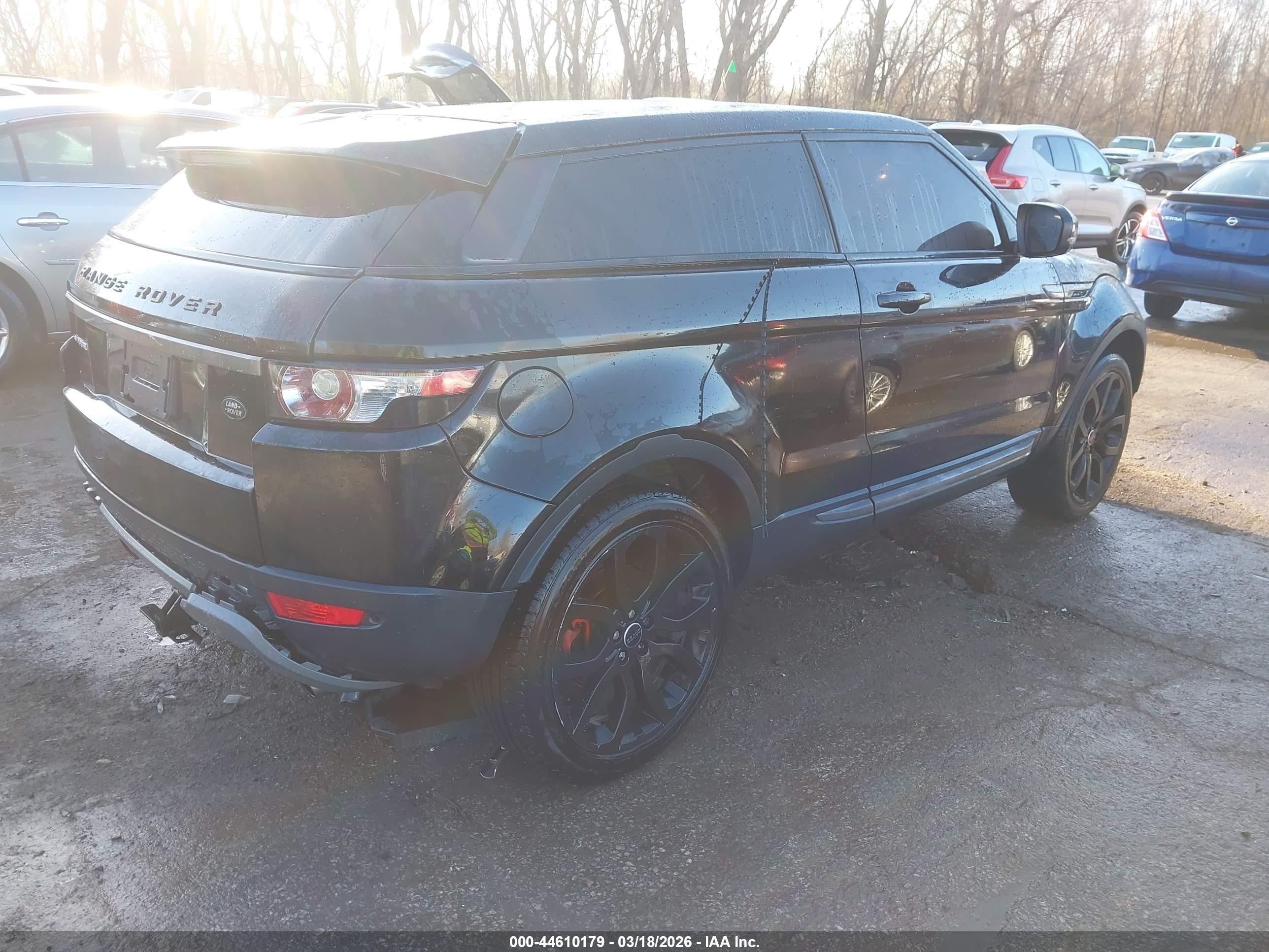 2012 Land Rover Range Rover Evoque Pure Plus Black vin: SALVP1BG0CH644114