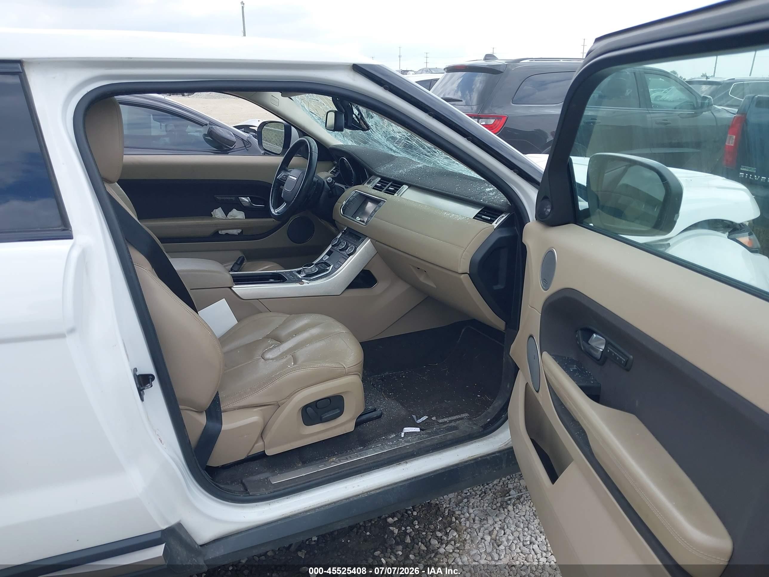 2012 Land Rover Range Rover Evoque Pure Plus White vin: SALVP1BG2CH604293