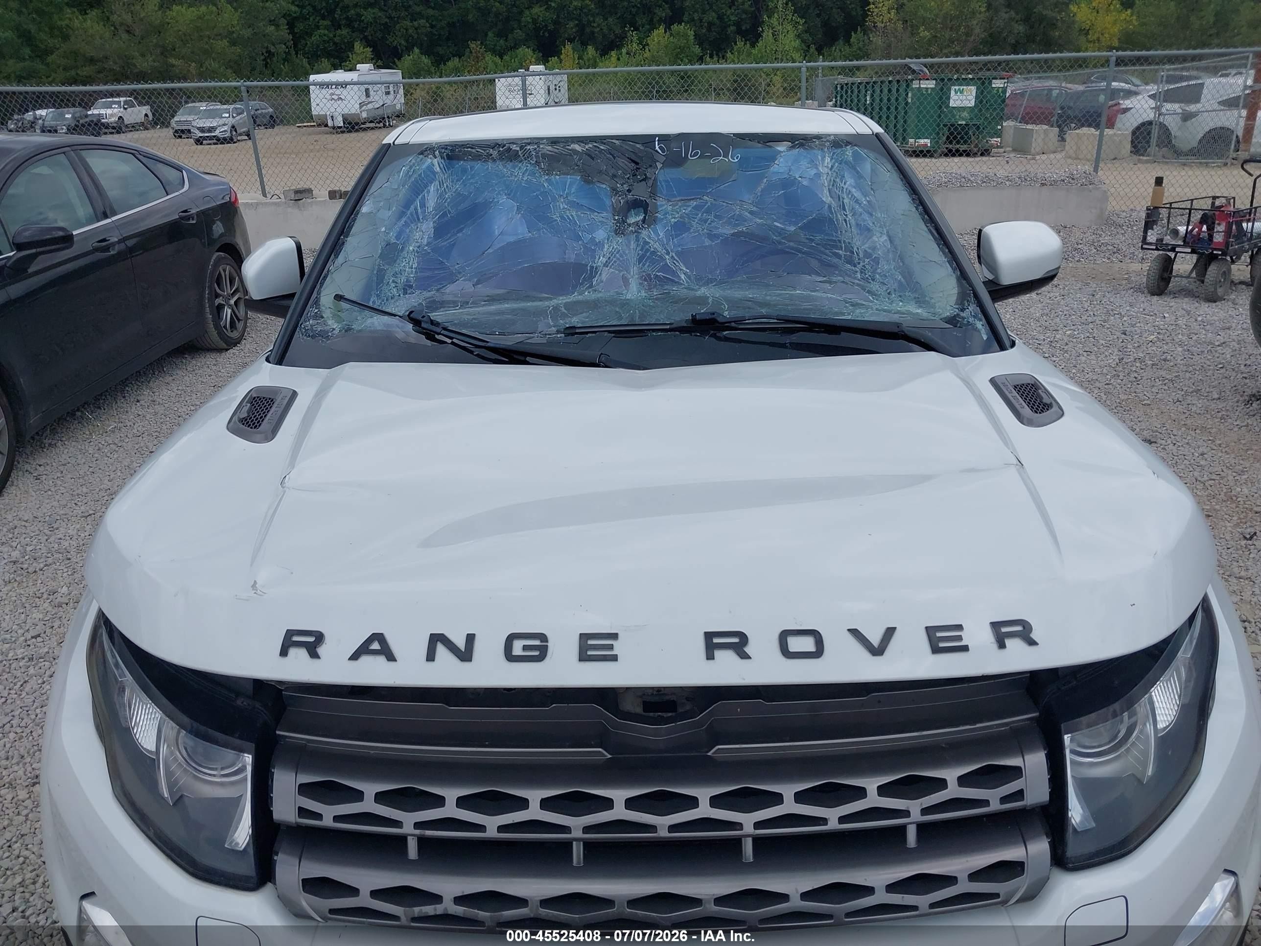 2012 Land Rover Range Rover Evoque Pure Plus White vin: SALVP1BG2CH604293
