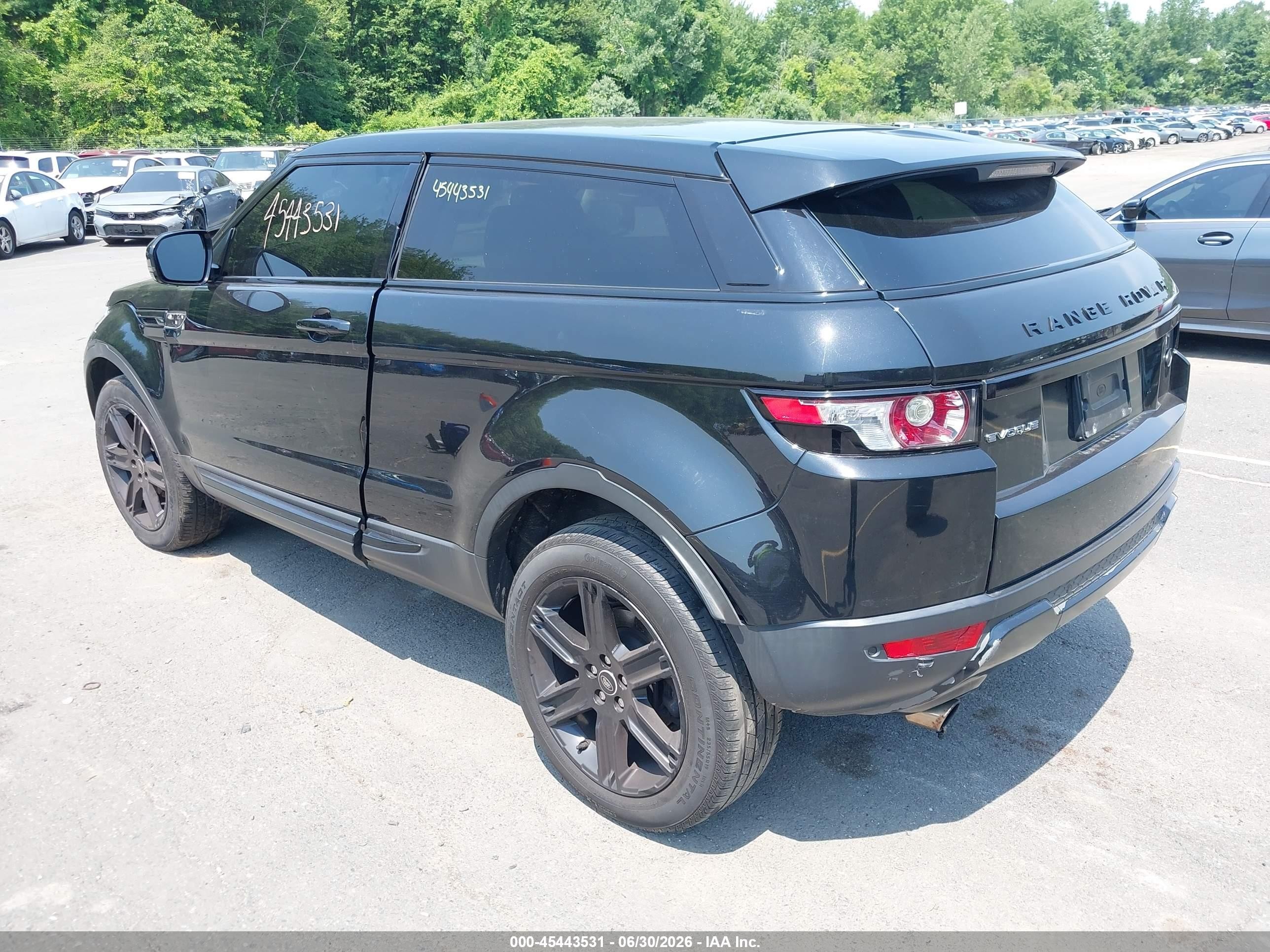 2013 Land Rover Range Rover Evoque Pure Plus Black vin: SALVP1BG3DH714481
