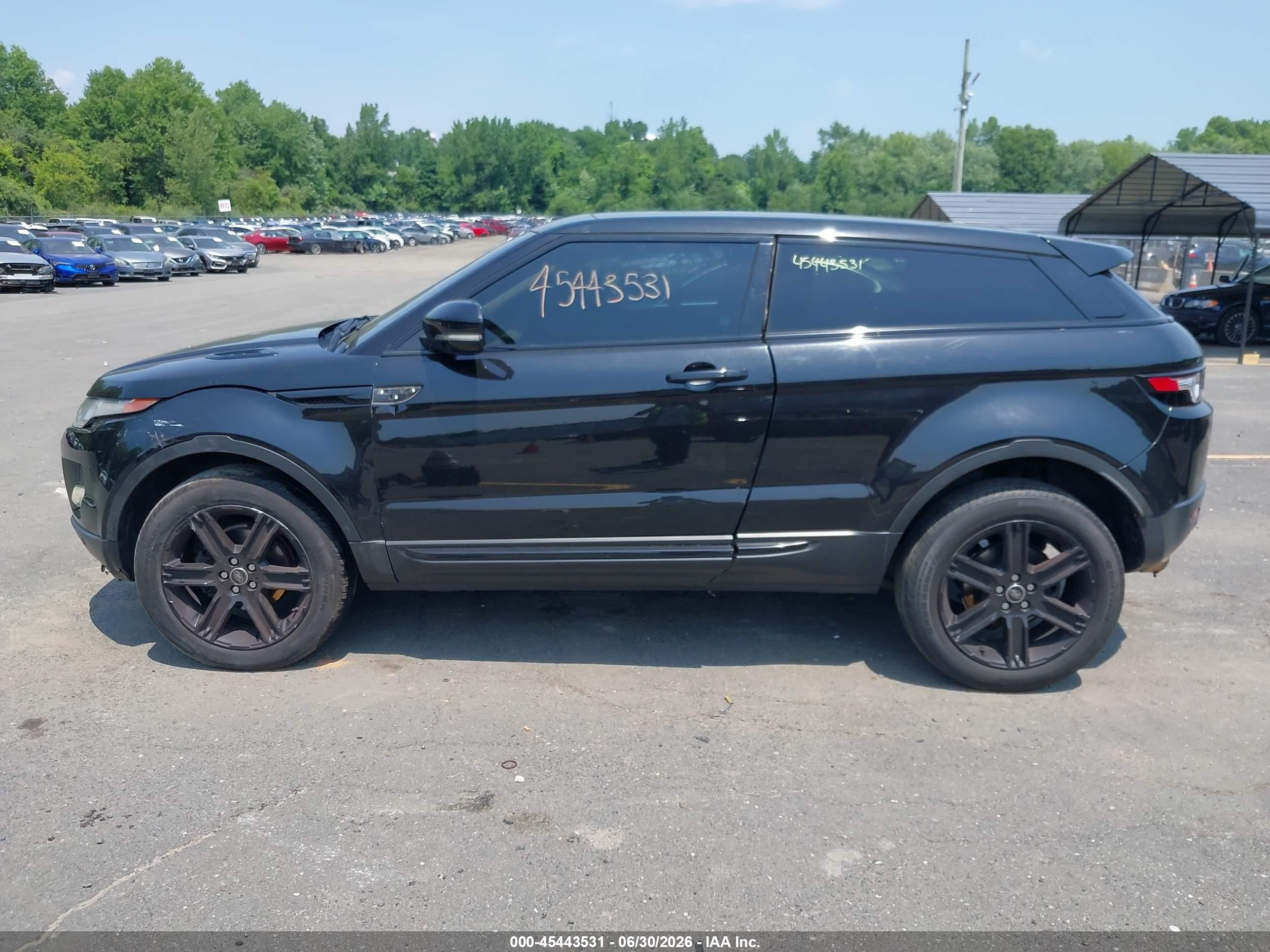 2013 Land Rover Range Rover Evoque Pure Plus Black vin: SALVP1BG3DH714481