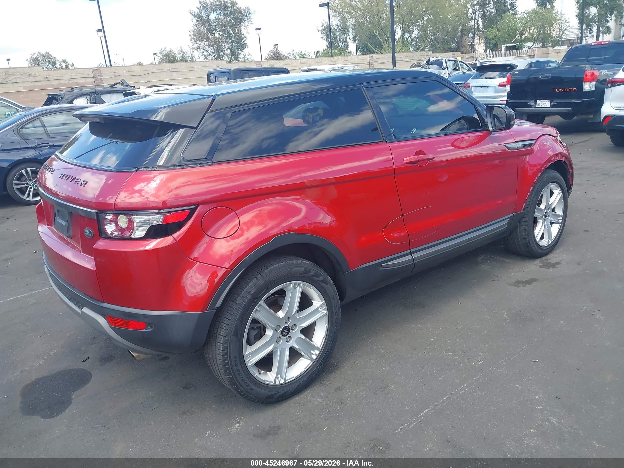 2013 Land Rover Range Rover Evoque Pure Plus Red vin: SALVP1BG8DH776457