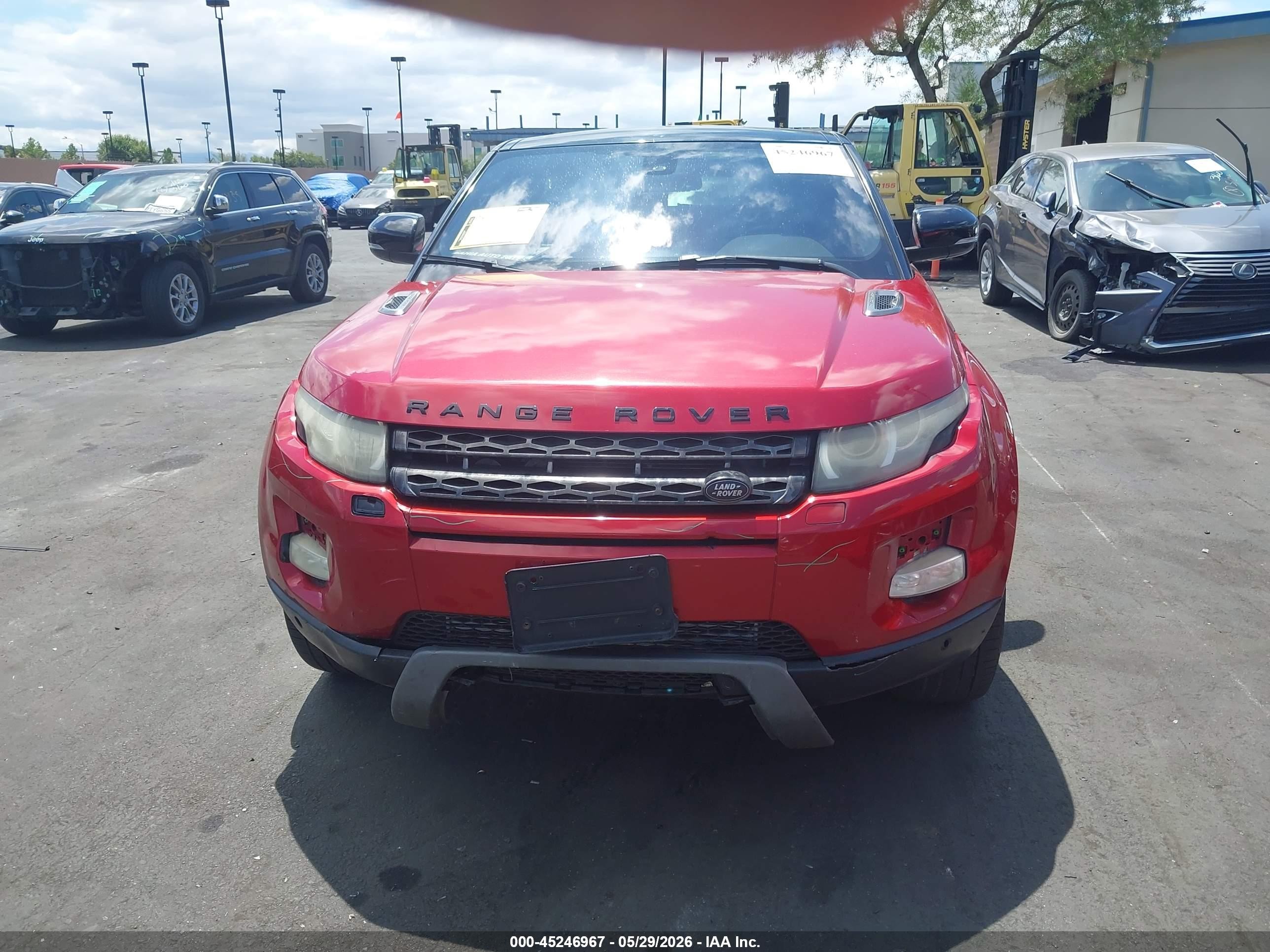 2013 Land Rover Range Rover Evoque Pure Plus Red vin: SALVP1BG8DH776457