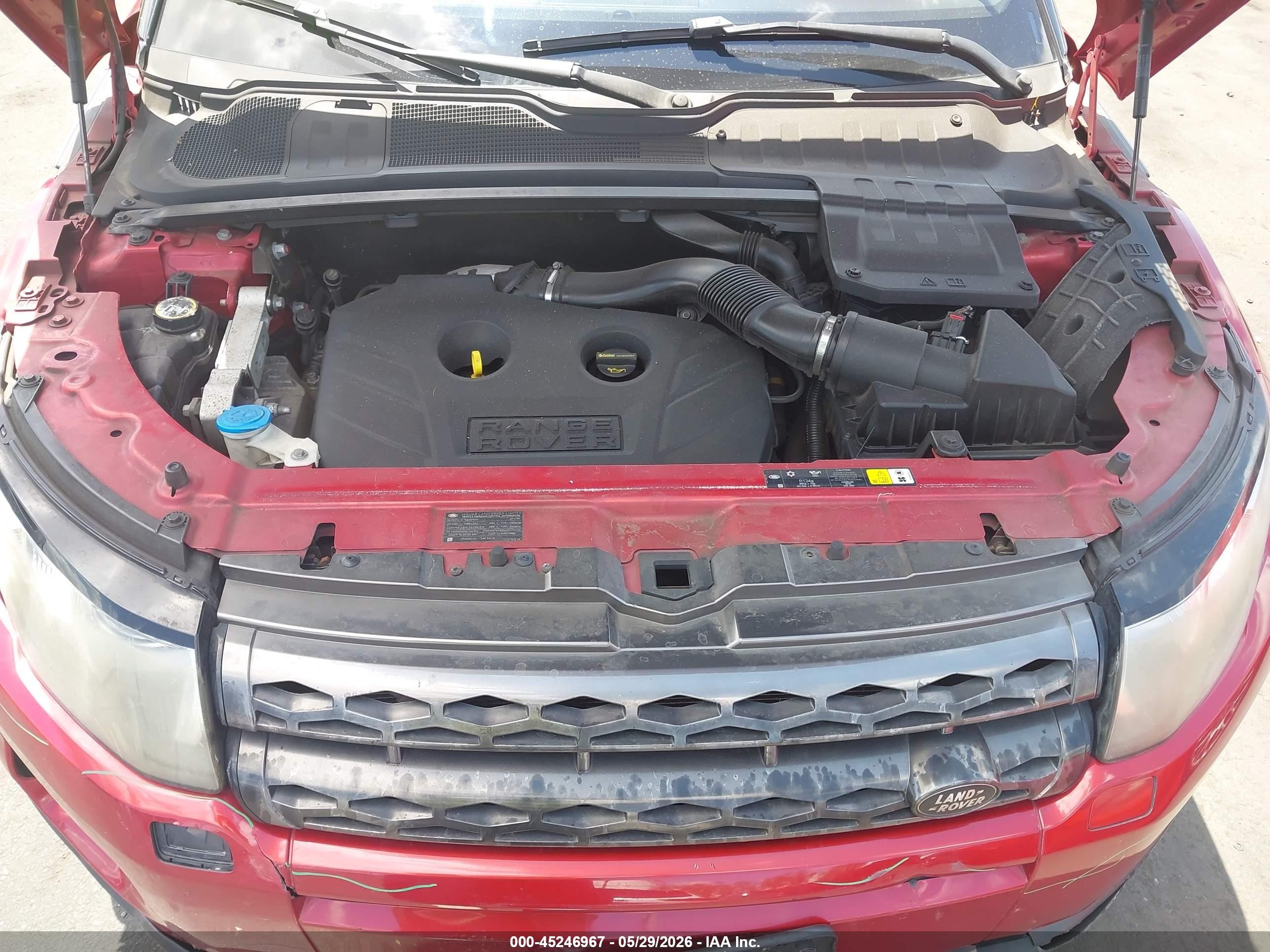 2013 Land Rover Range Rover Evoque Pure Plus Red vin: SALVP1BG8DH776457