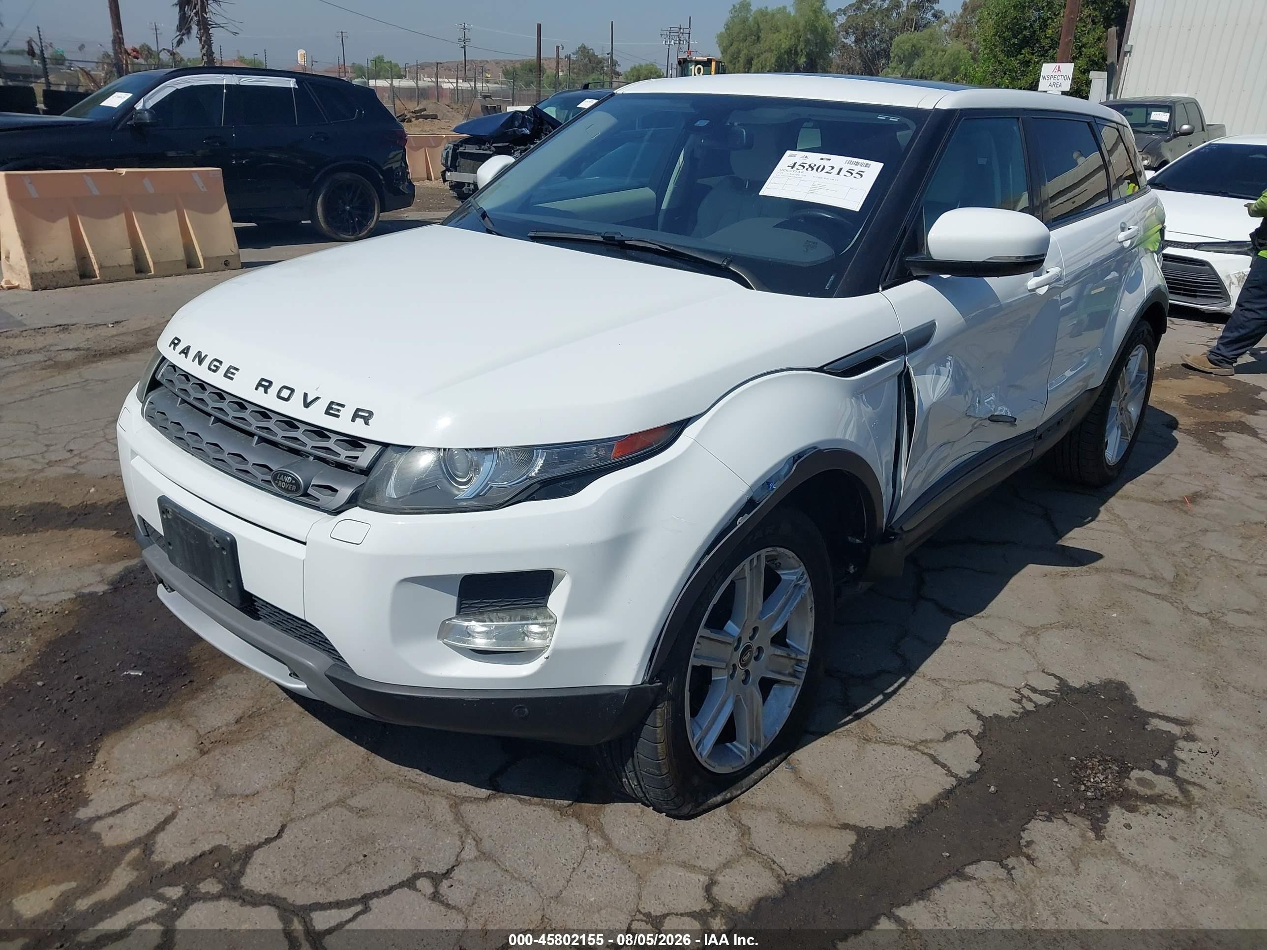 2013 Land Rover Range Rover Evoque Pure White vin: SALVP2BG1DH821888