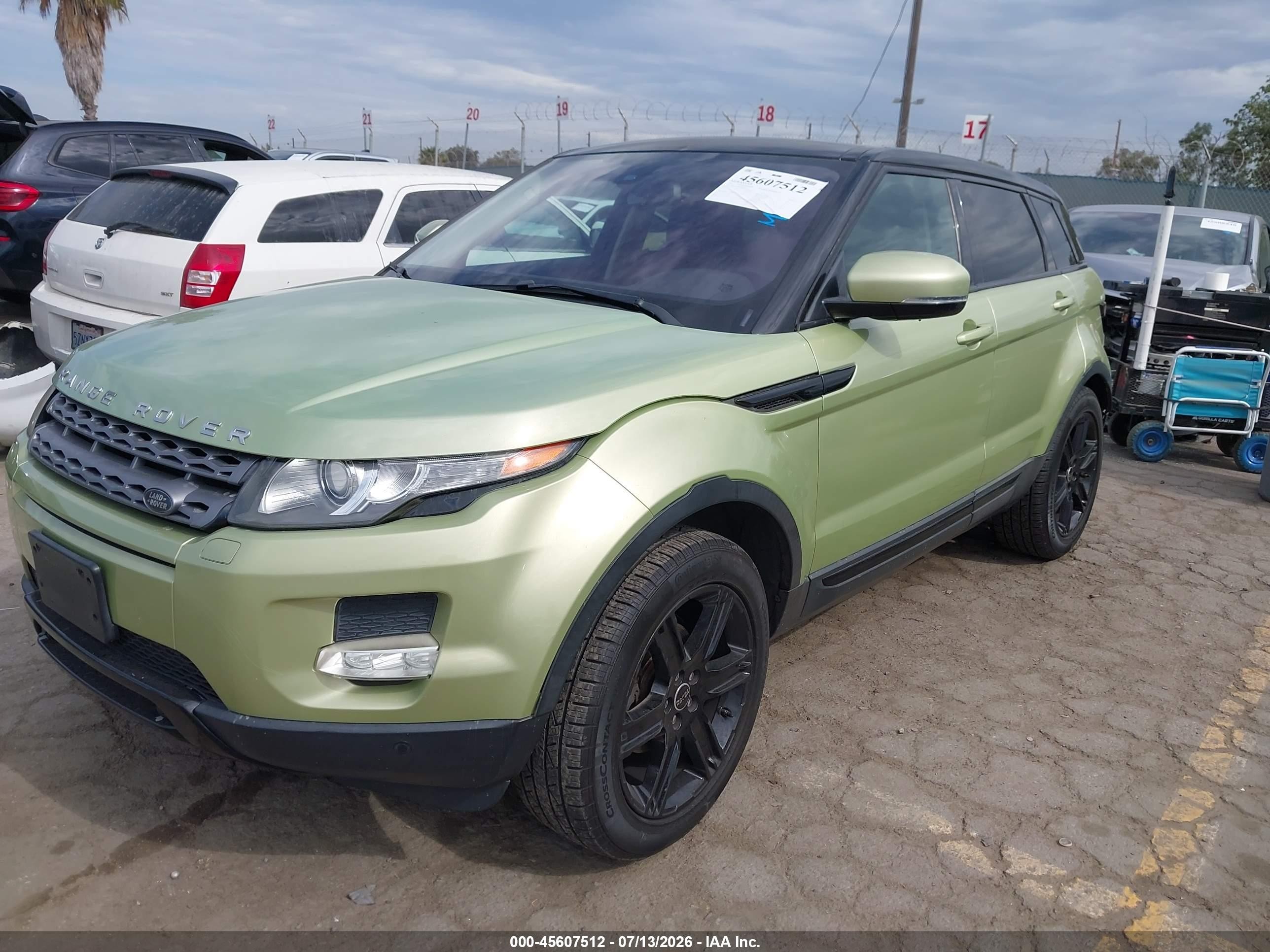 2012 Land Rover Range Rover Evoque Pure Plus Green vin: SALVP2BG2CH669523