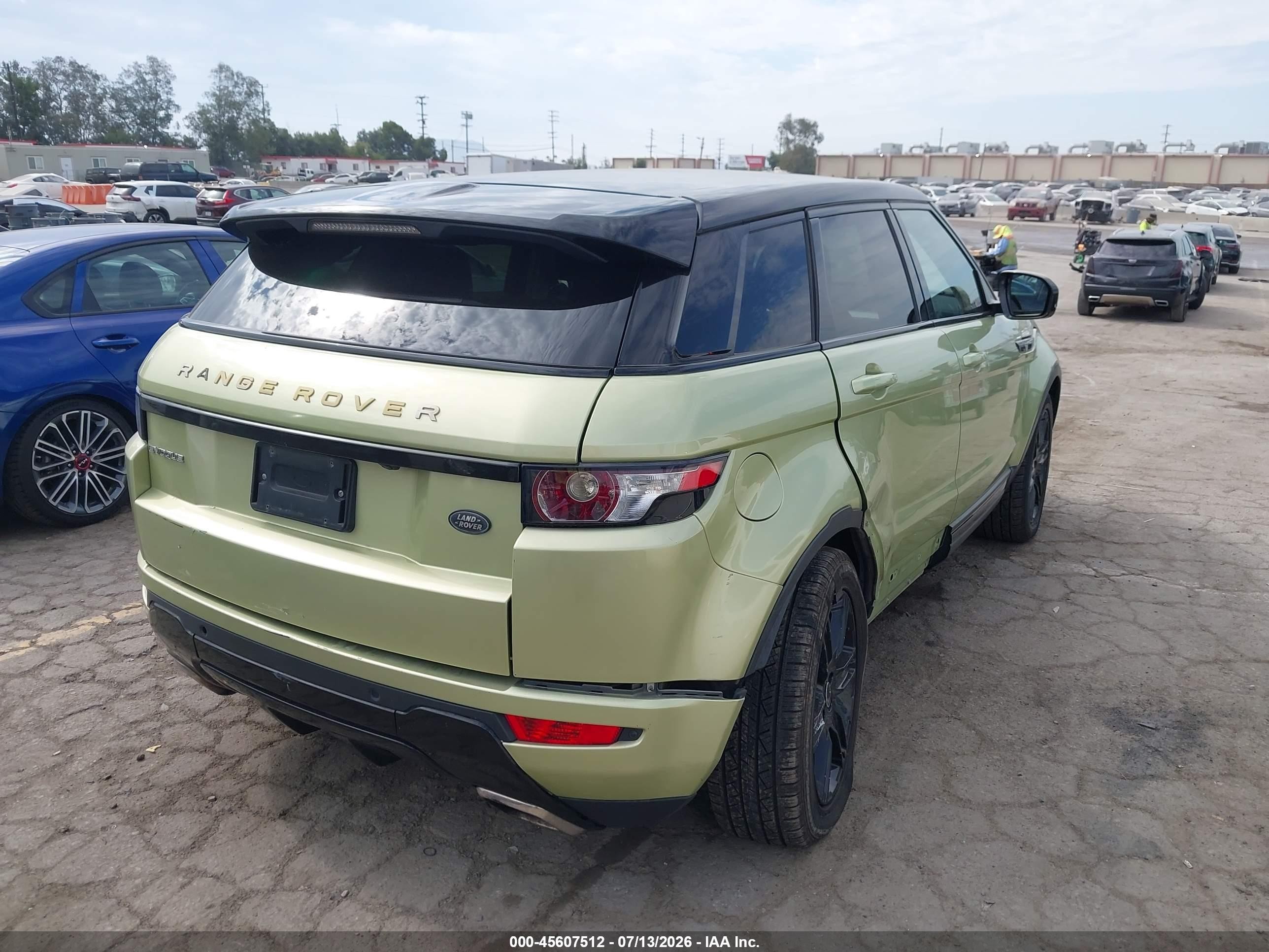 2012 Land Rover Range Rover Evoque Pure Plus Green vin: SALVP2BG2CH669523