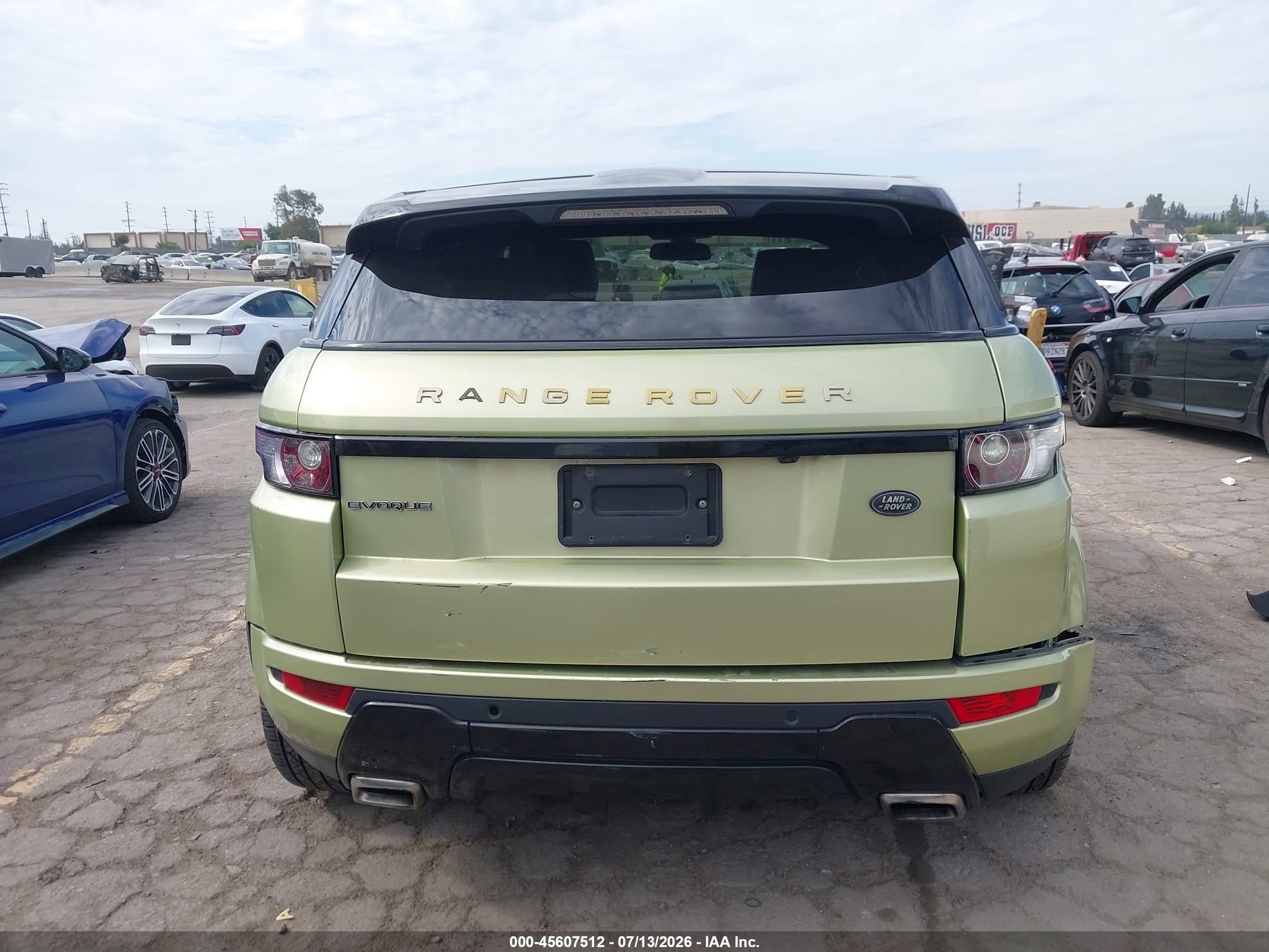 2012 Land Rover Range Rover Evoque Pure Plus Green vin: SALVP2BG2CH669523