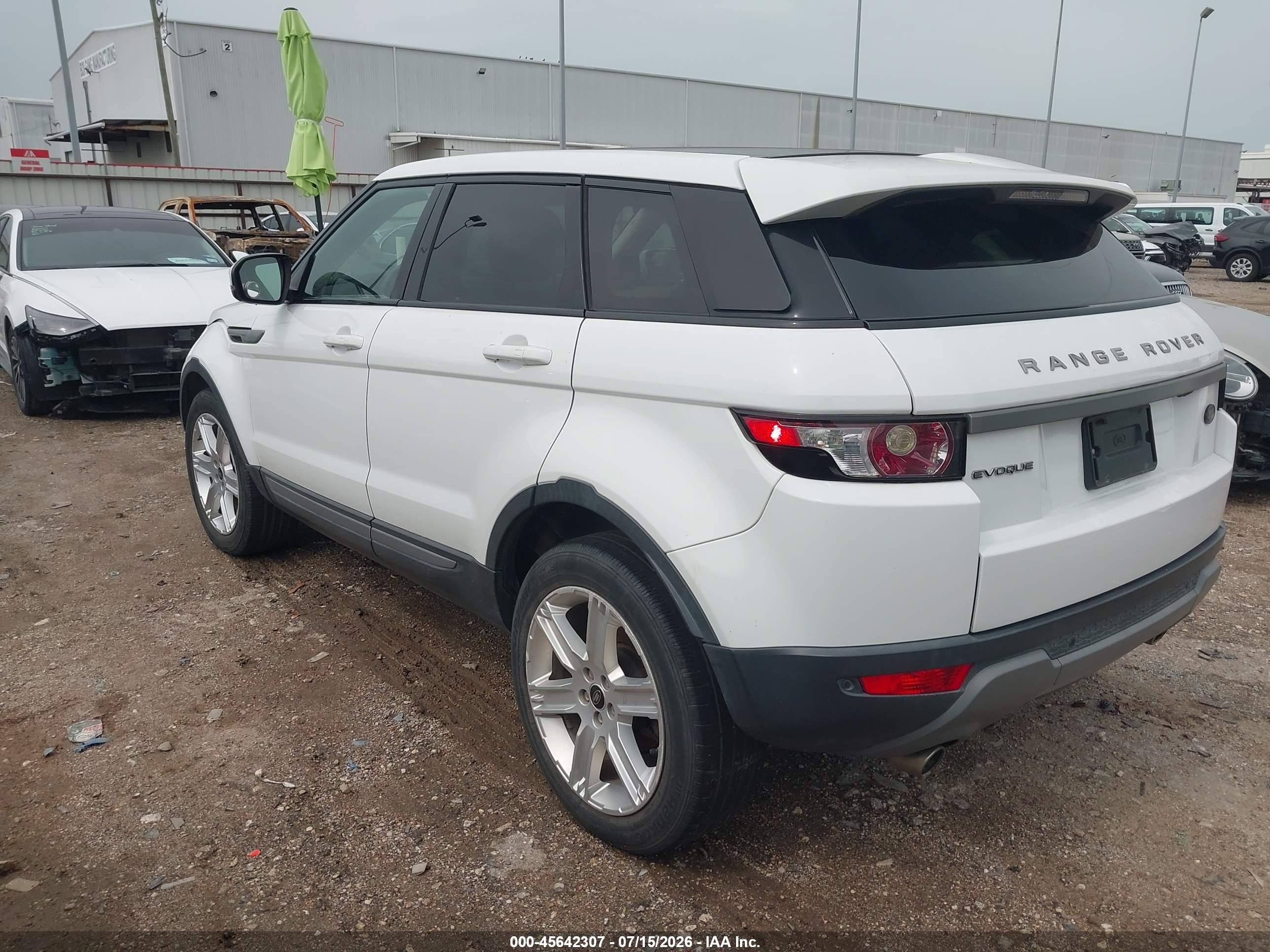 2013 Land Rover Range Rover Evoque Pure White vin: SALVP2BG2DH737823