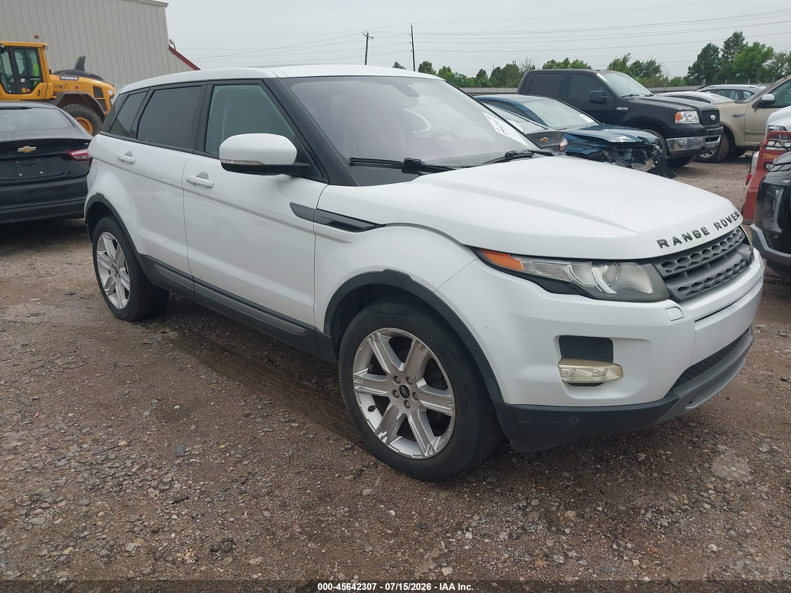 2013 Land Rover Range Rover Evoque Pure White vin: SALVP2BG2DH737823