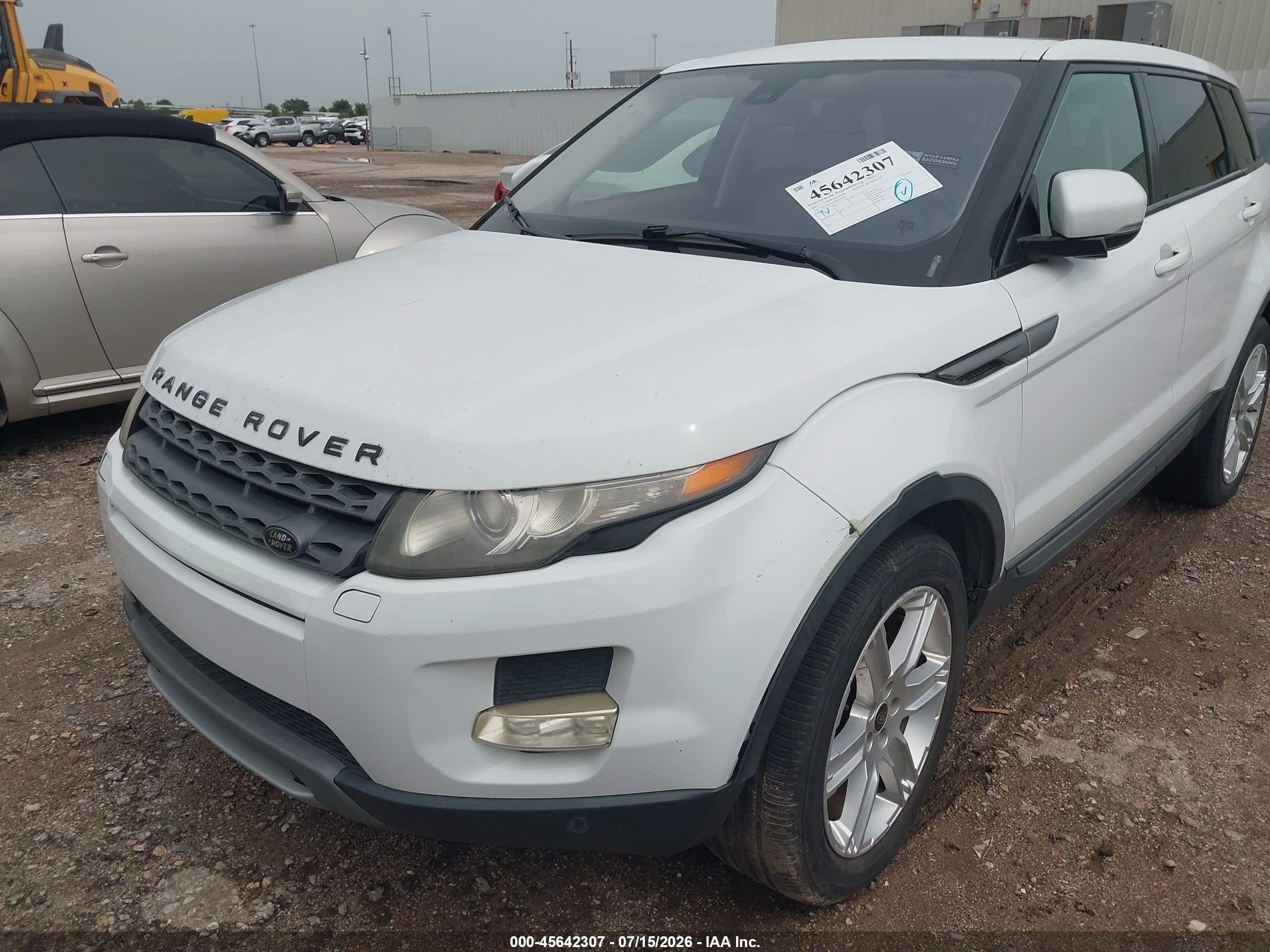 2013 Land Rover Range Rover Evoque Pure White vin: SALVP2BG2DH737823