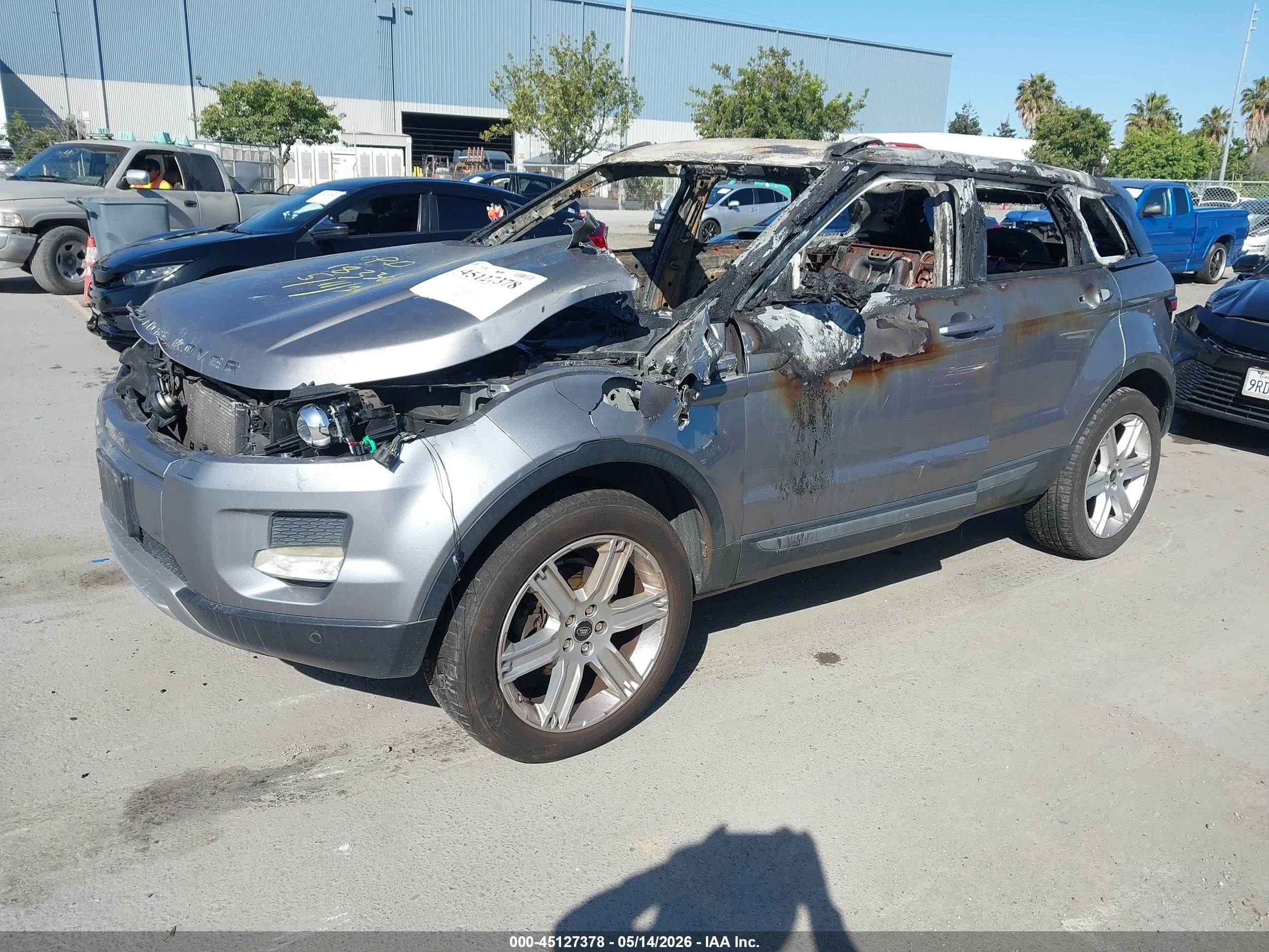 2013 Land Rover Range Rover Evoque Pure Gray vin: SALVP2BG2DH824895