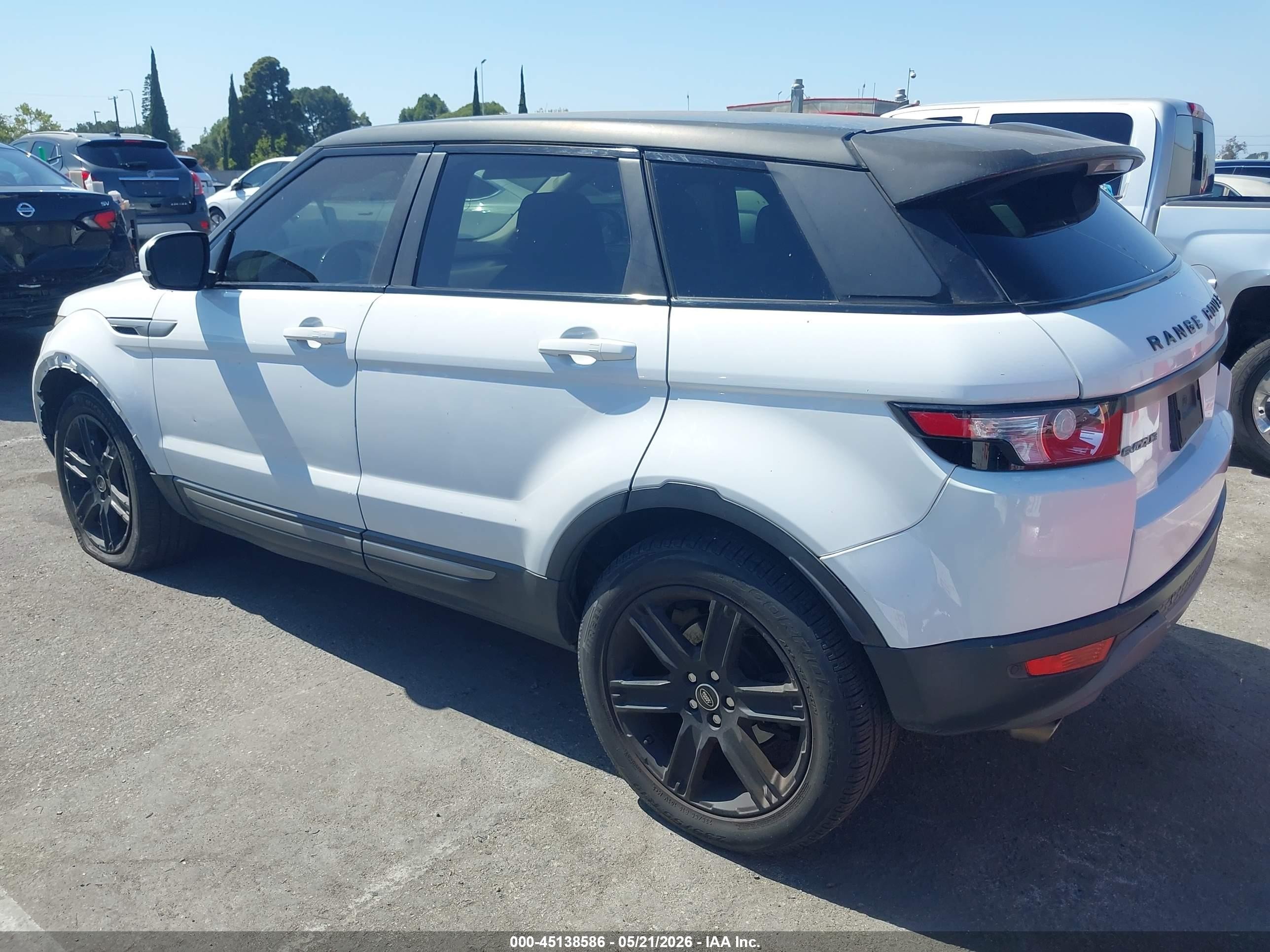 2013 Land Rover Range Rover Evoque Pure White vin: SALVP2BG3DH825151