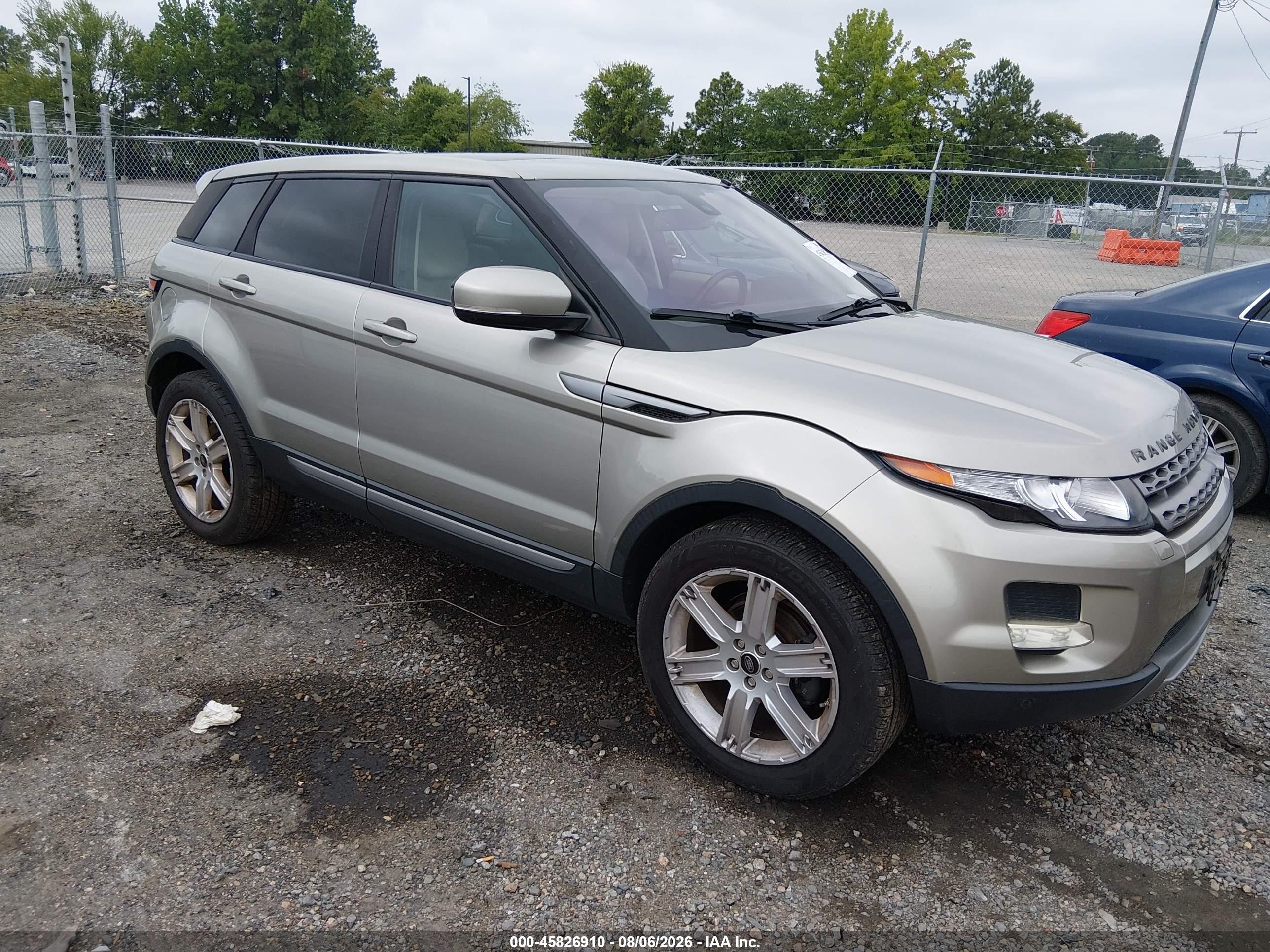 2013 Land Rover Range Rover Evoque Pure Gray vin: SALVP2BG3DH841348