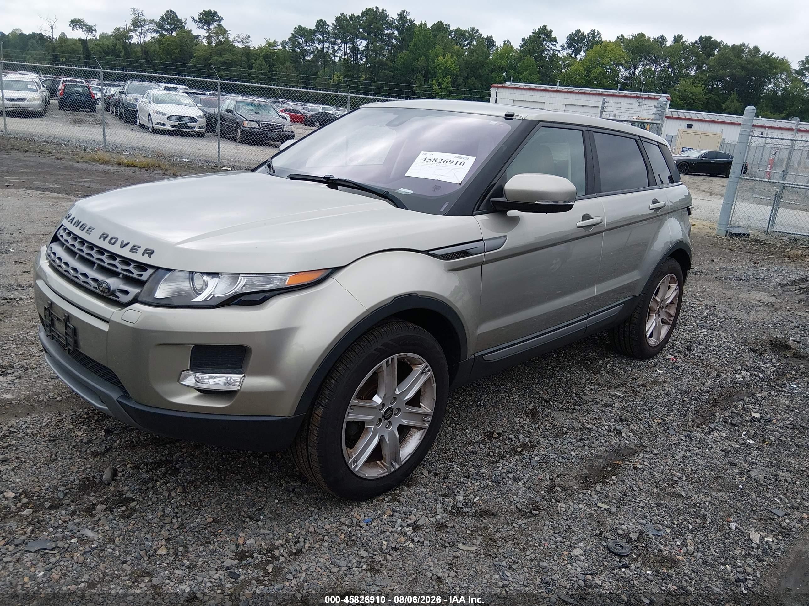 2013 Land Rover Range Rover Evoque Pure Gray vin: SALVP2BG3DH841348