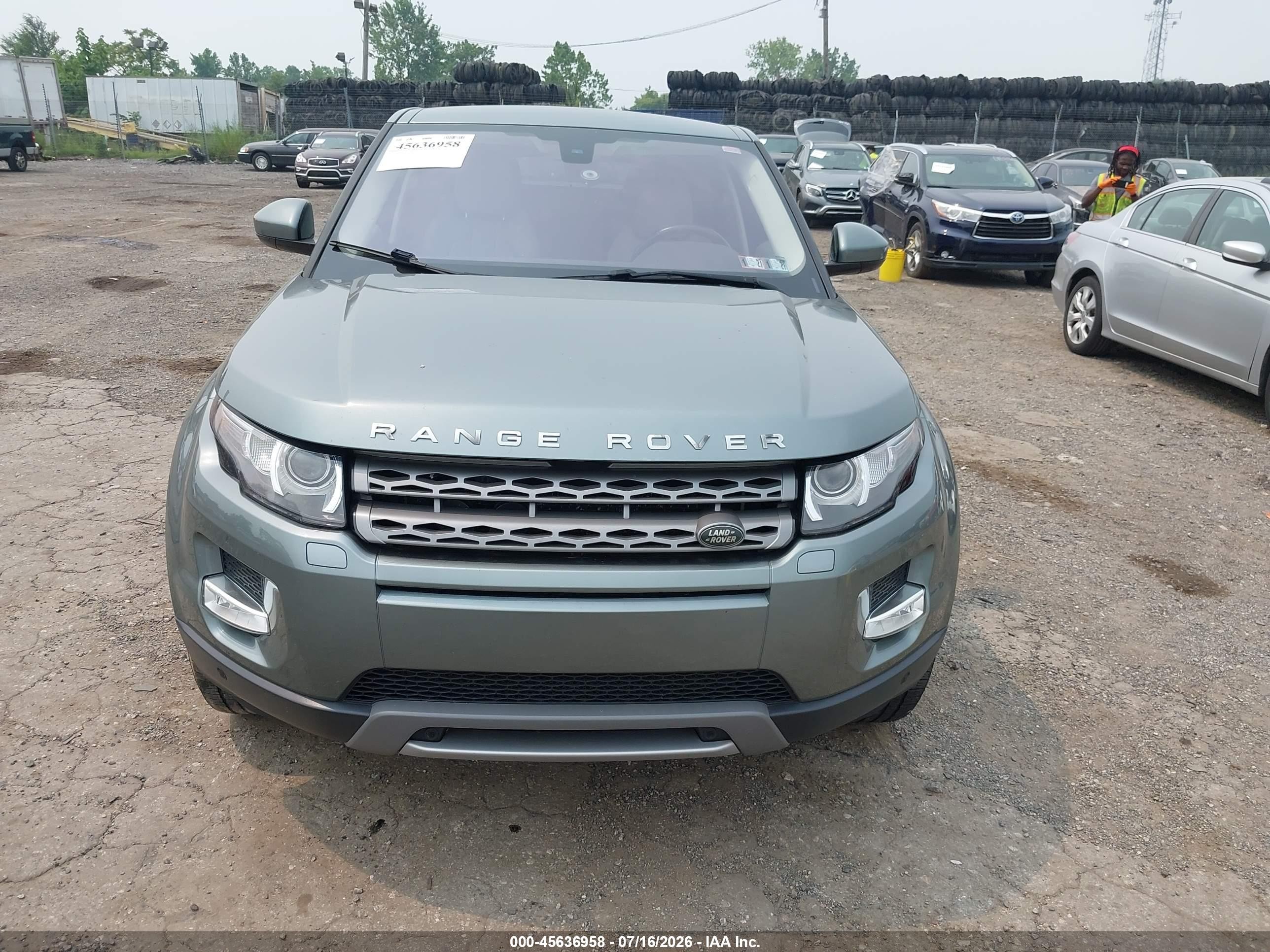 2015 Land Rover Range Rover Evoque Pure Gray vin: SALVP2BG3FH059070