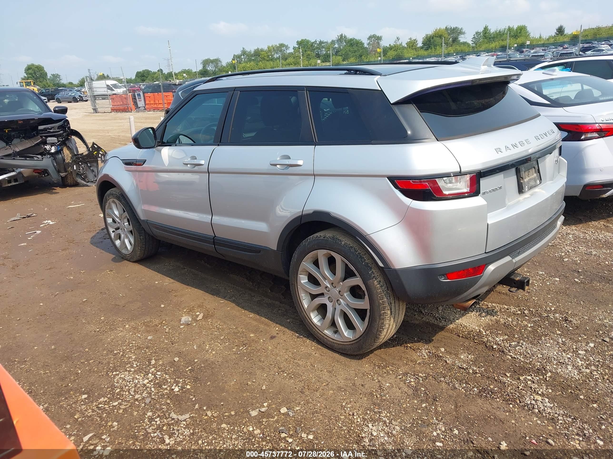 2016 Land Rover Range Rover Evoque Se/se Premium Silver vin: SALVP2BG3GH145562