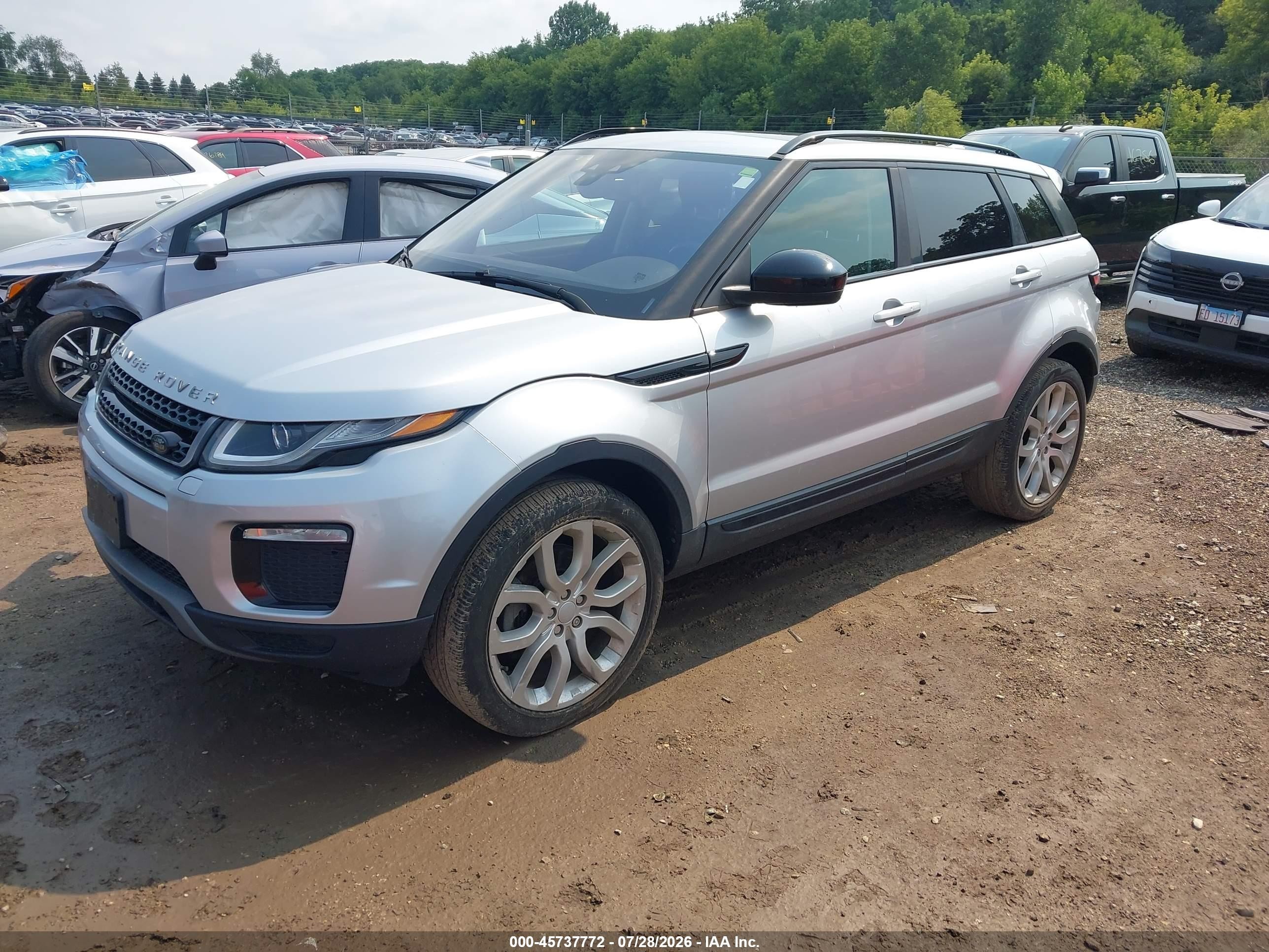 2016 Land Rover Range Rover Evoque Se/se Premium Silver vin: SALVP2BG3GH145562