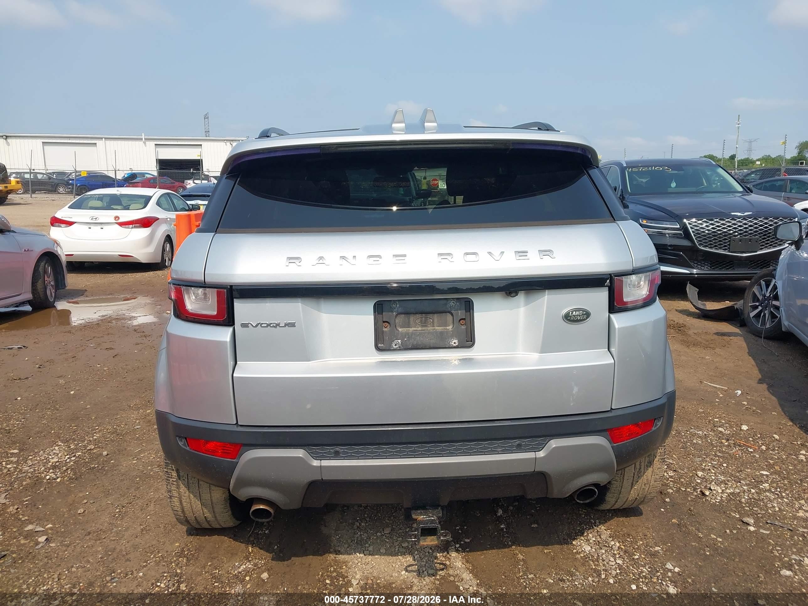 2016 Land Rover Range Rover Evoque Se/se Premium Silver vin: SALVP2BG3GH145562