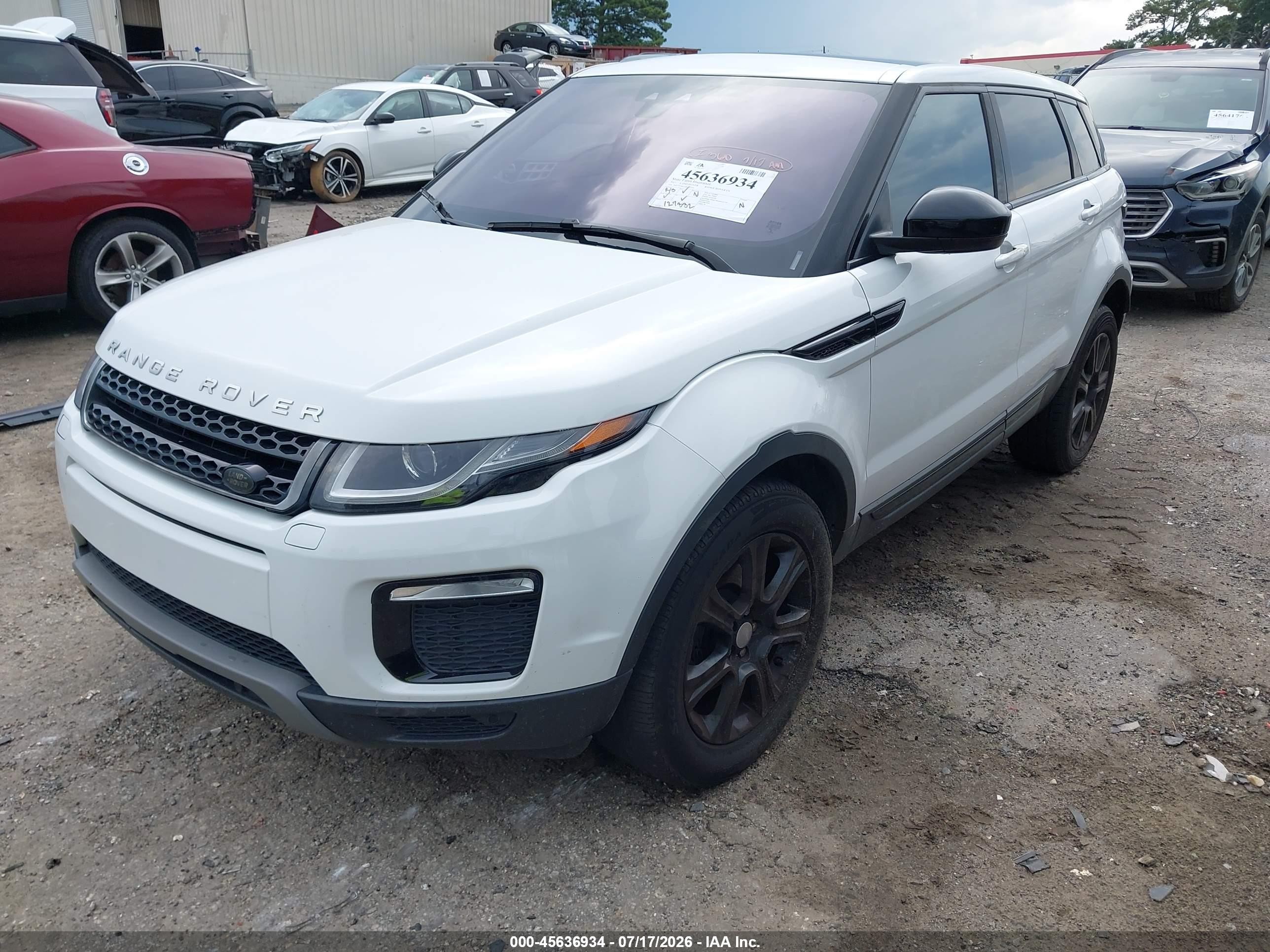 2017 Land Rover Range Rover Evoque Se/se Premium White vin: SALVP2BG3HH249552