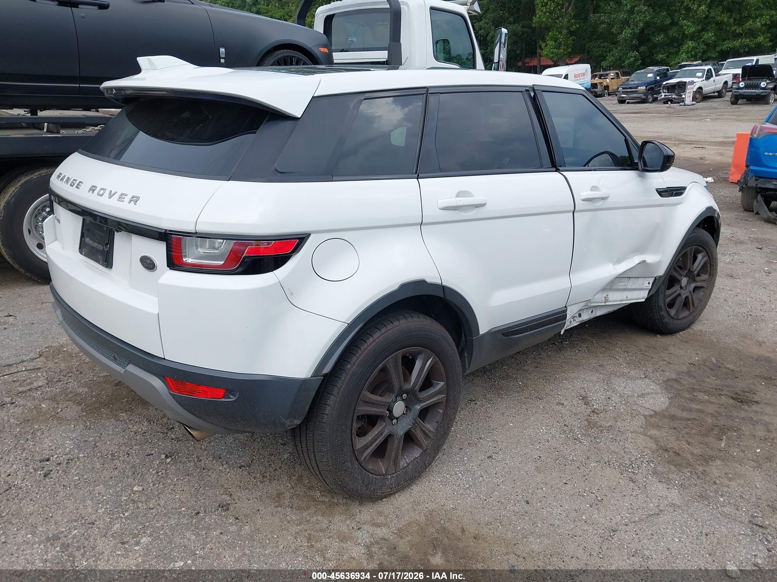 2017 Land Rover Range Rover Evoque Se/se Premium White vin: SALVP2BG3HH249552