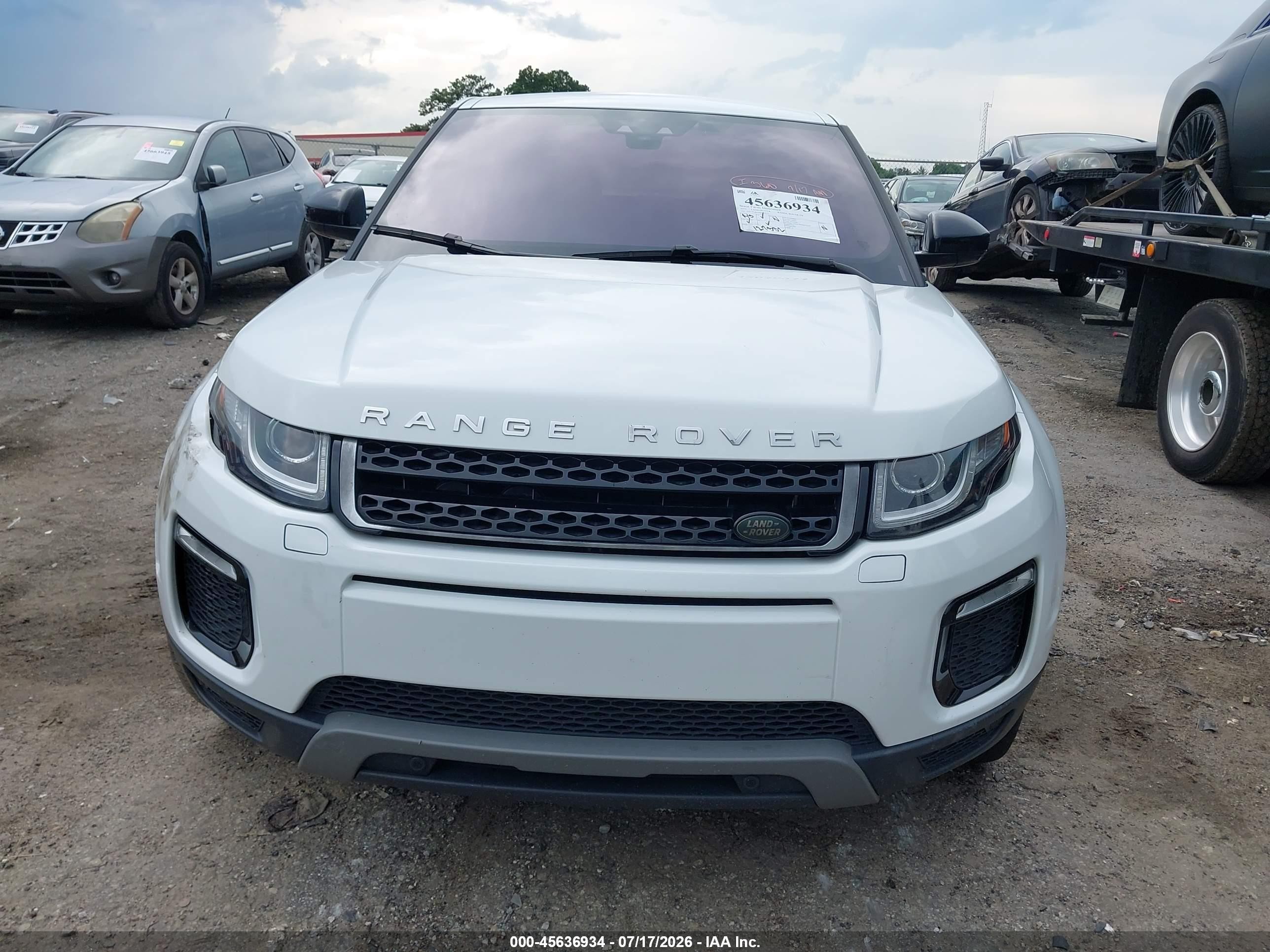2017 Land Rover Range Rover Evoque Se/se Premium White vin: SALVP2BG3HH249552