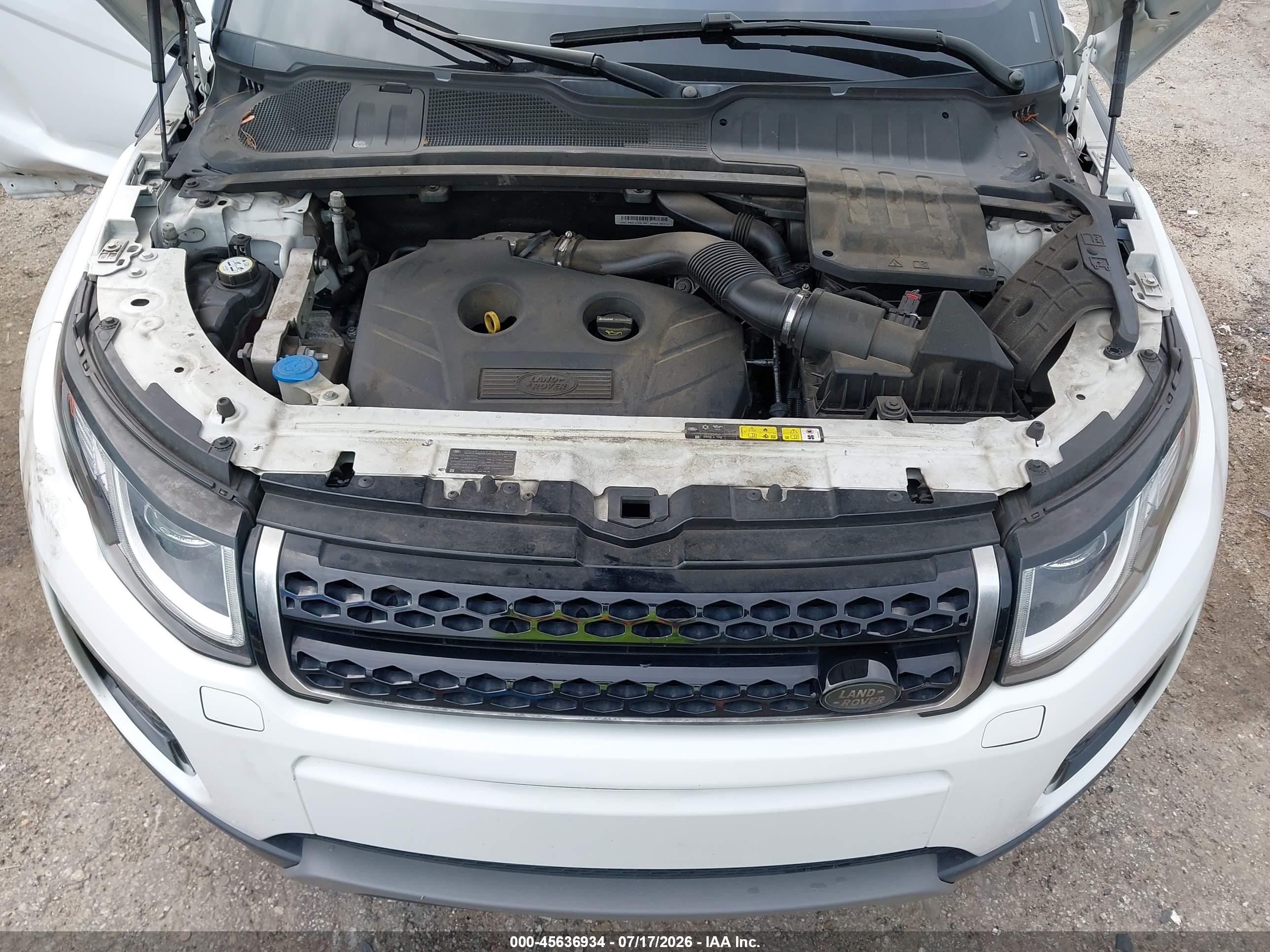 2017 Land Rover Range Rover Evoque Se/se Premium White vin: SALVP2BG3HH249552
