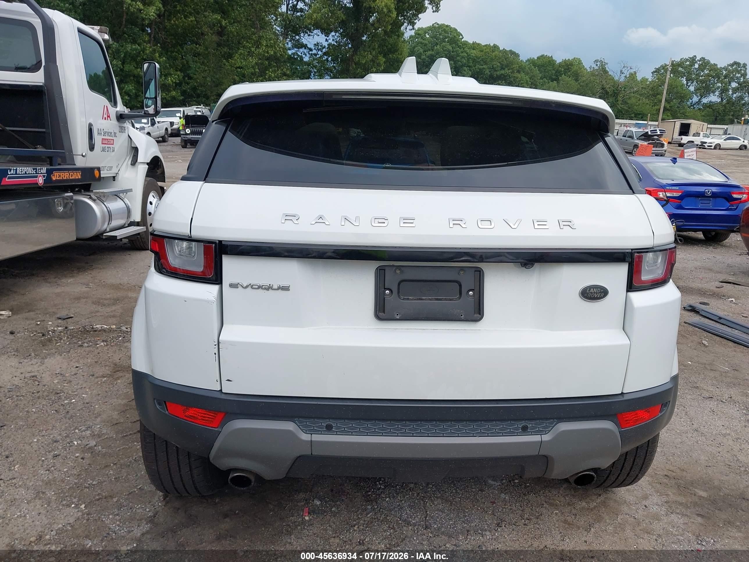 2017 Land Rover Range Rover Evoque Se/se Premium White vin: SALVP2BG3HH249552
