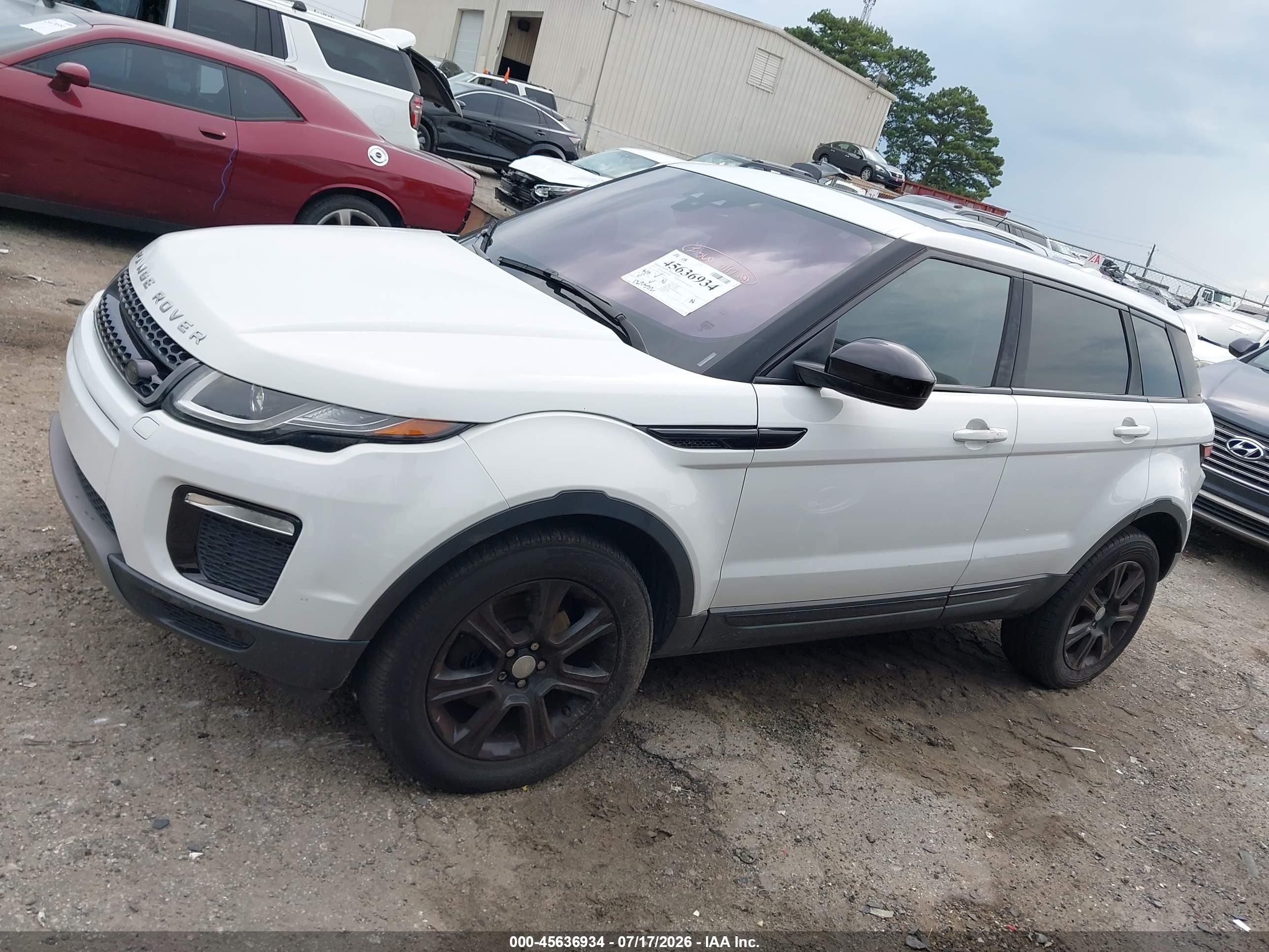 2017 Land Rover Range Rover Evoque Se/se Premium White vin: SALVP2BG3HH249552