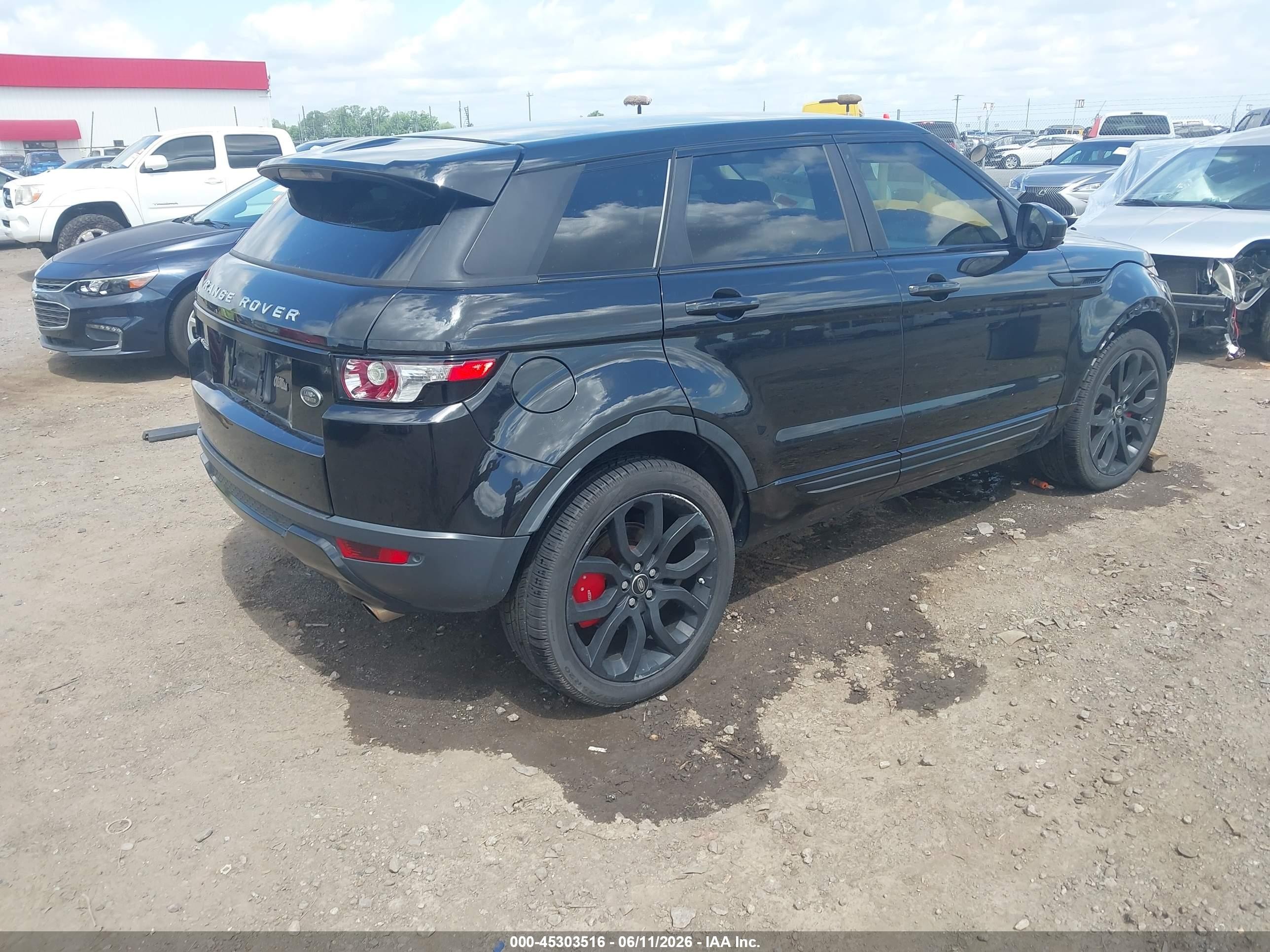2015 Land Rover Range Rover Evoque Pure Black vin: SALVP2BG4FH021878