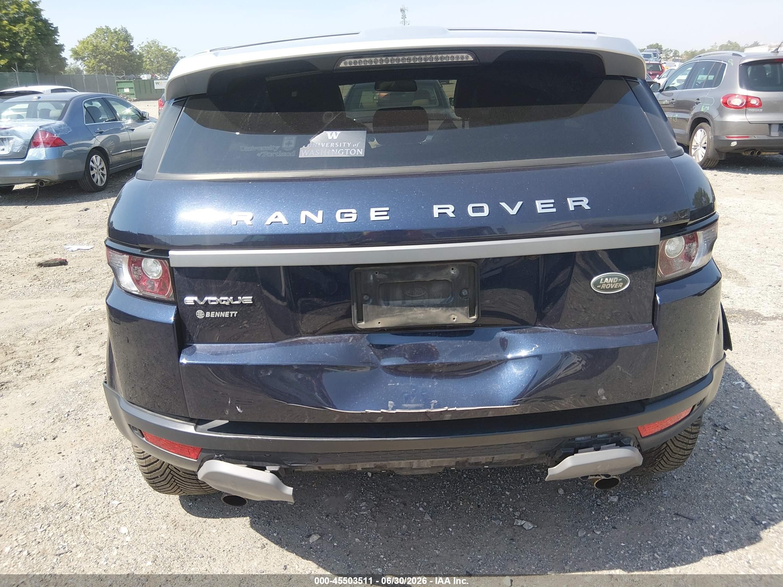 2015 Land Rover Range Rover Evoque Pure Dark Blue vin: SALVP2BG4FH961467