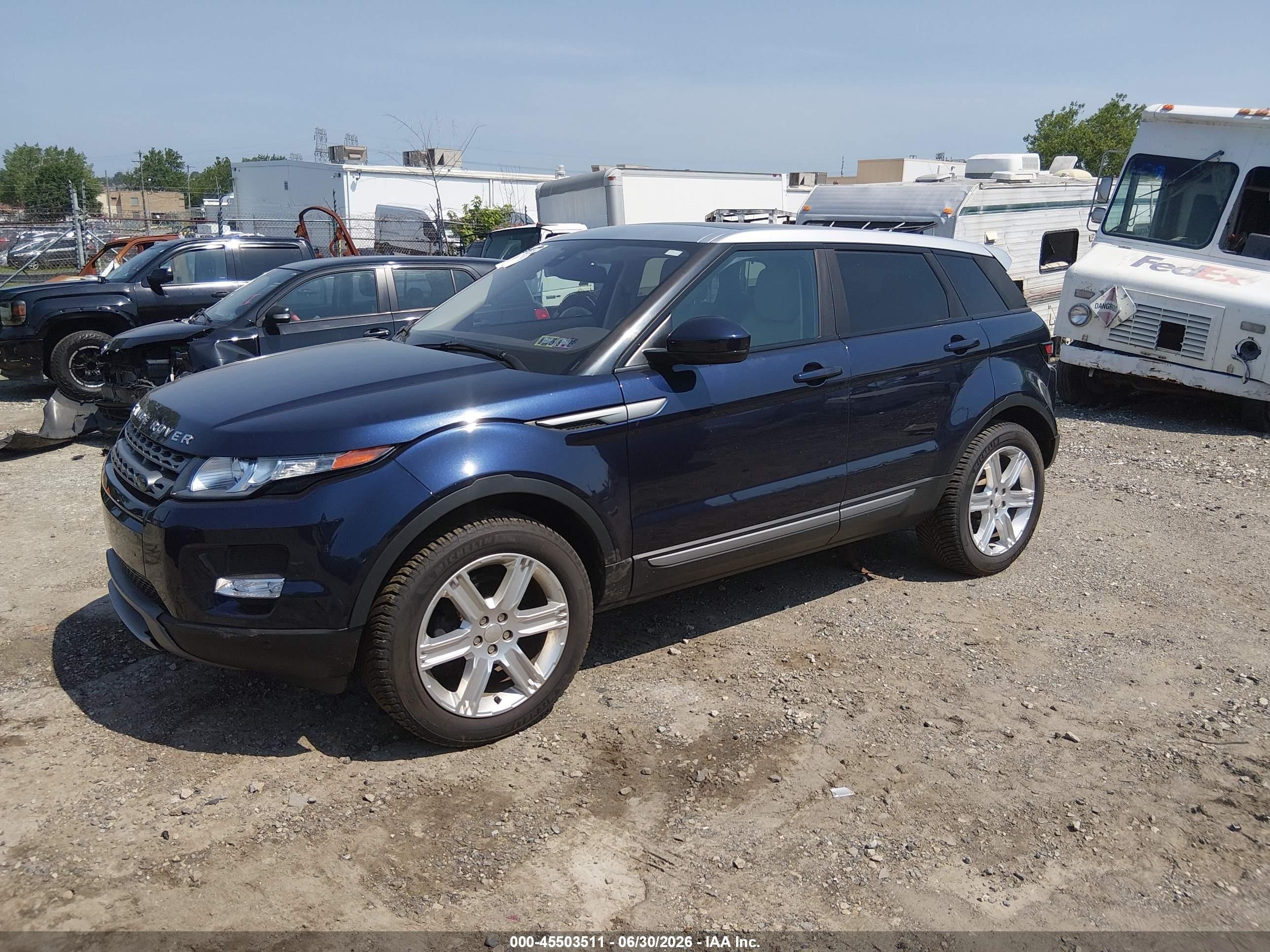 2015 Land Rover Range Rover Evoque Pure Dark Blue vin: SALVP2BG4FH961467