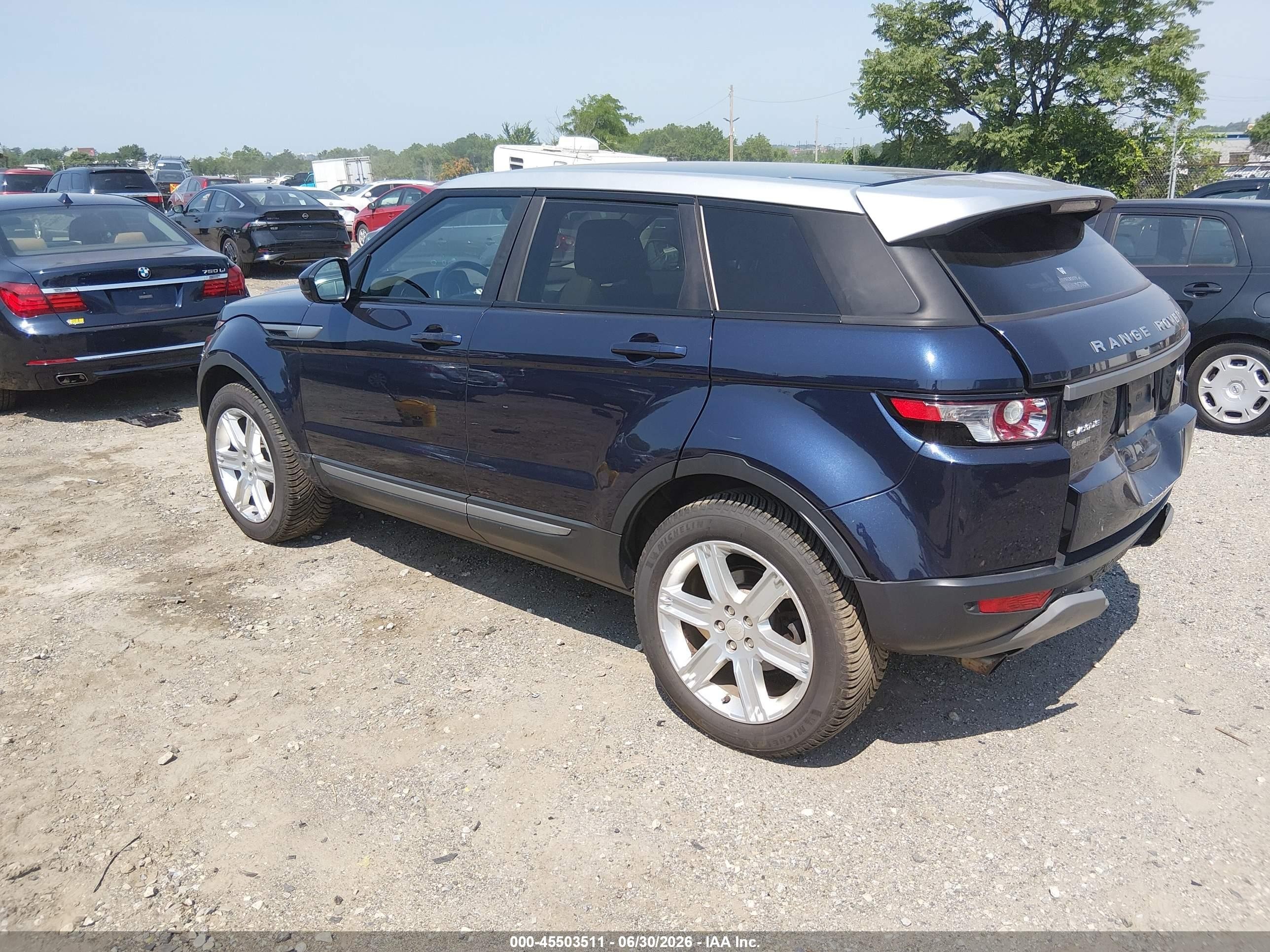 2015 Land Rover Range Rover Evoque Pure Dark Blue vin: SALVP2BG4FH961467