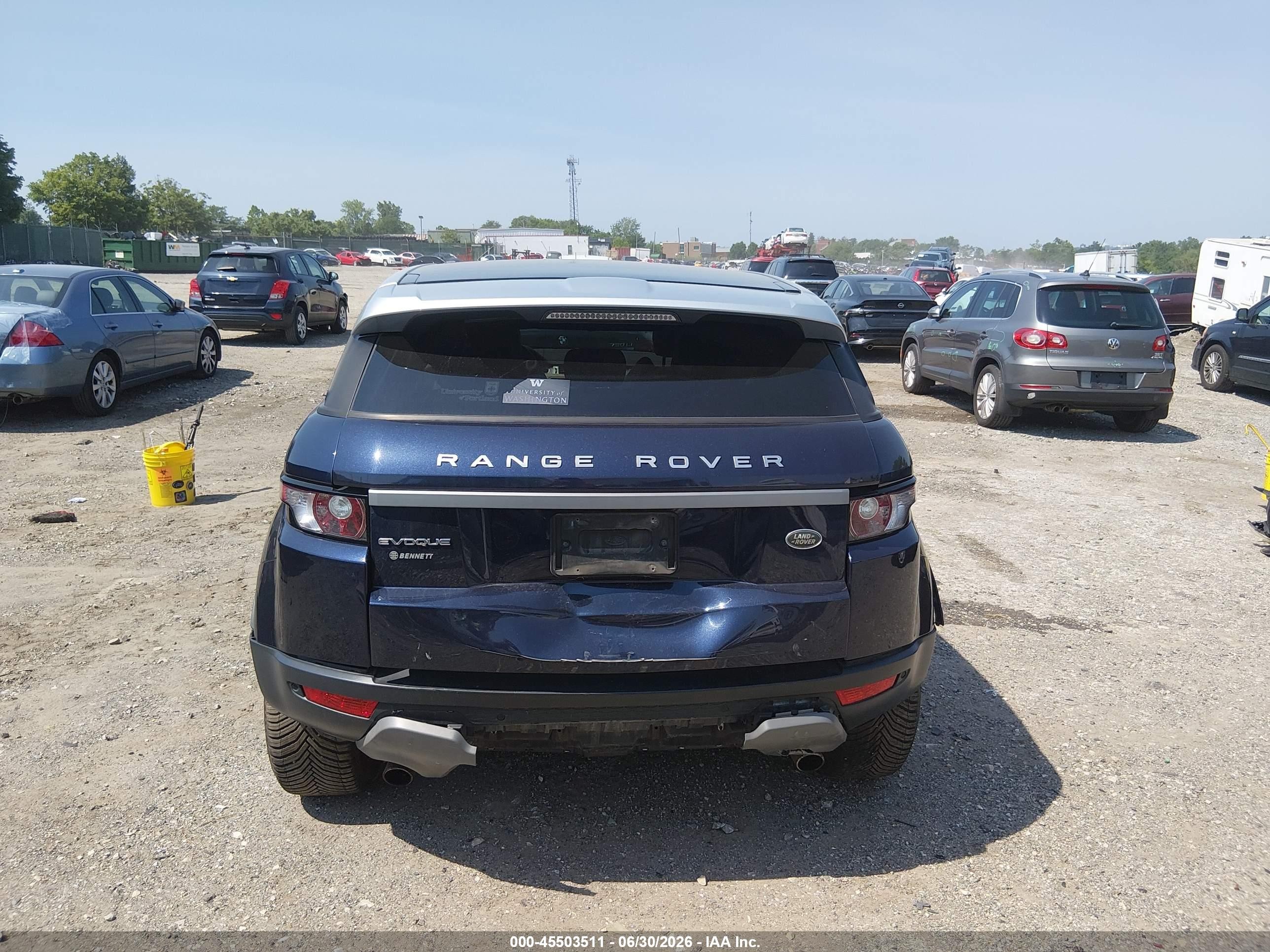 2015 Land Rover Range Rover Evoque Pure Dark Blue vin: SALVP2BG4FH961467
