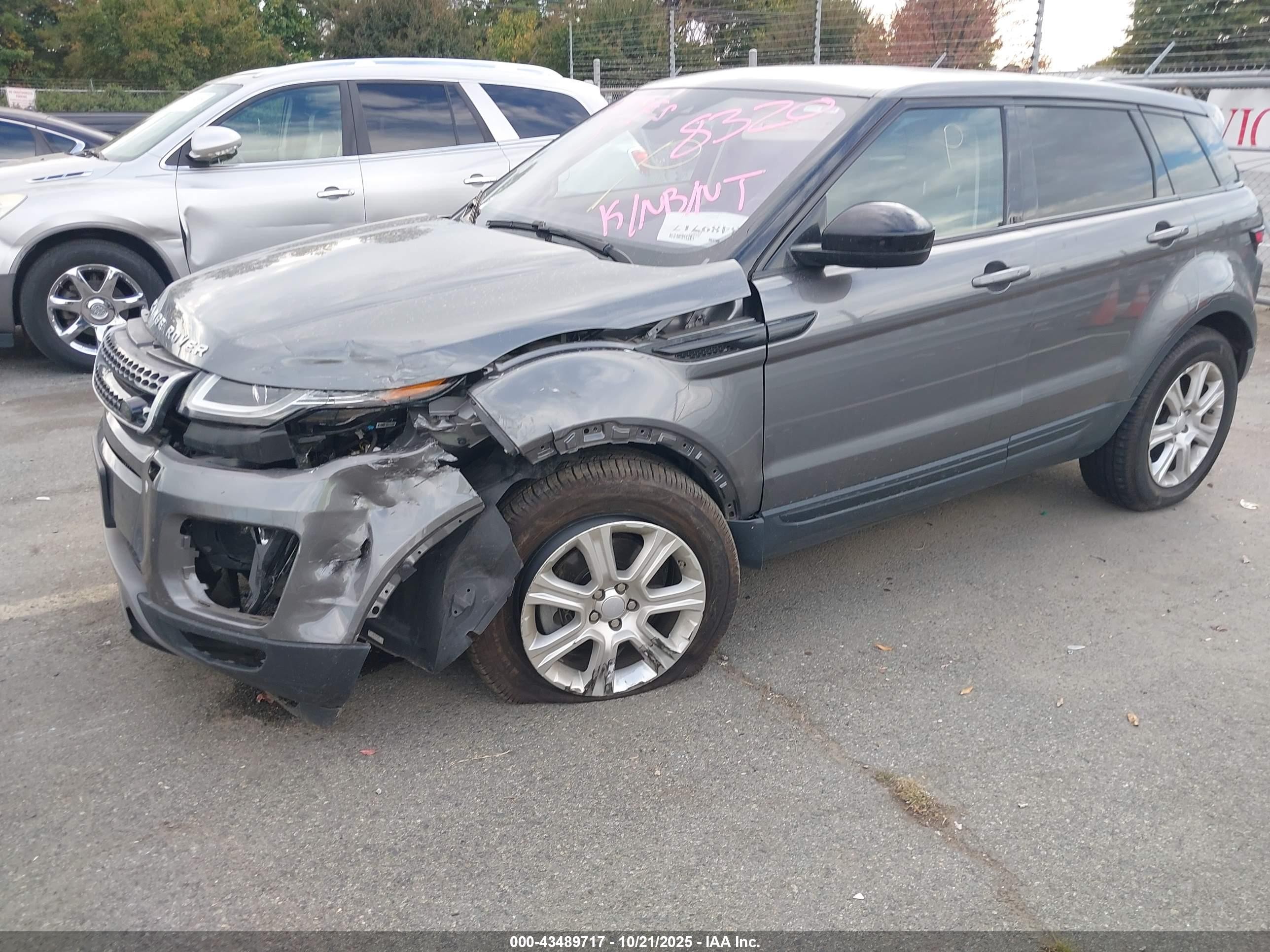2017 Land Rover Range Rover Evoque Se/se Premium Серый vin: SALVP2BG4HH238320