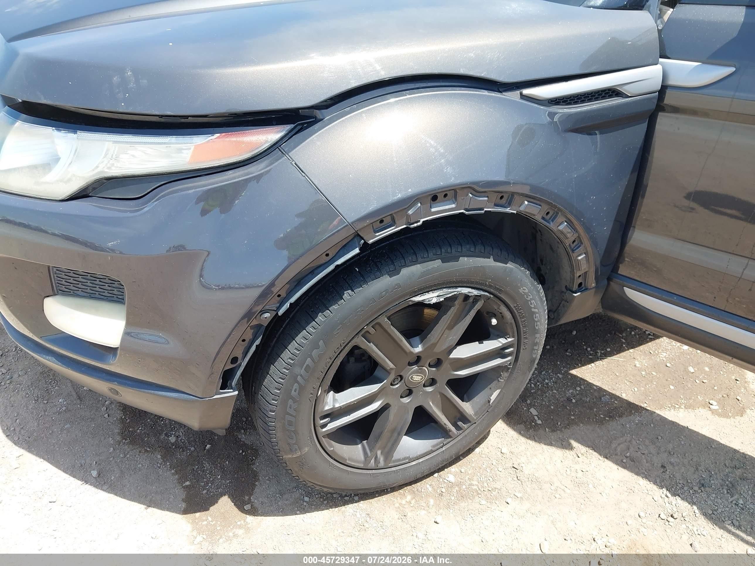 2013 Land Rover Range Rover Evoque Pure Черный vin: SALVP2BG5DH746533