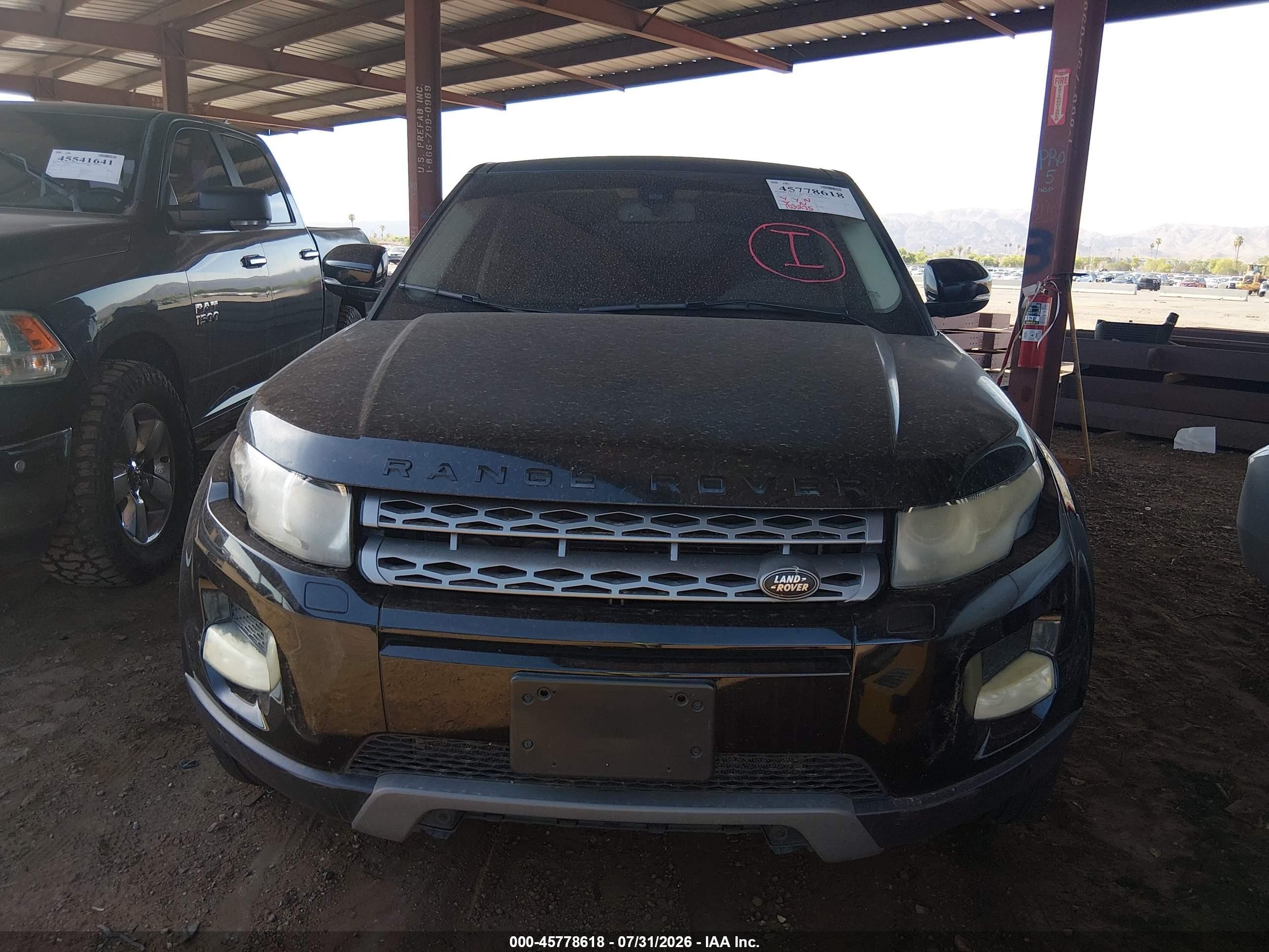 2013 Land Rover Range Rover Evoque Pure Black vin: SALVP2BG6DH821885
