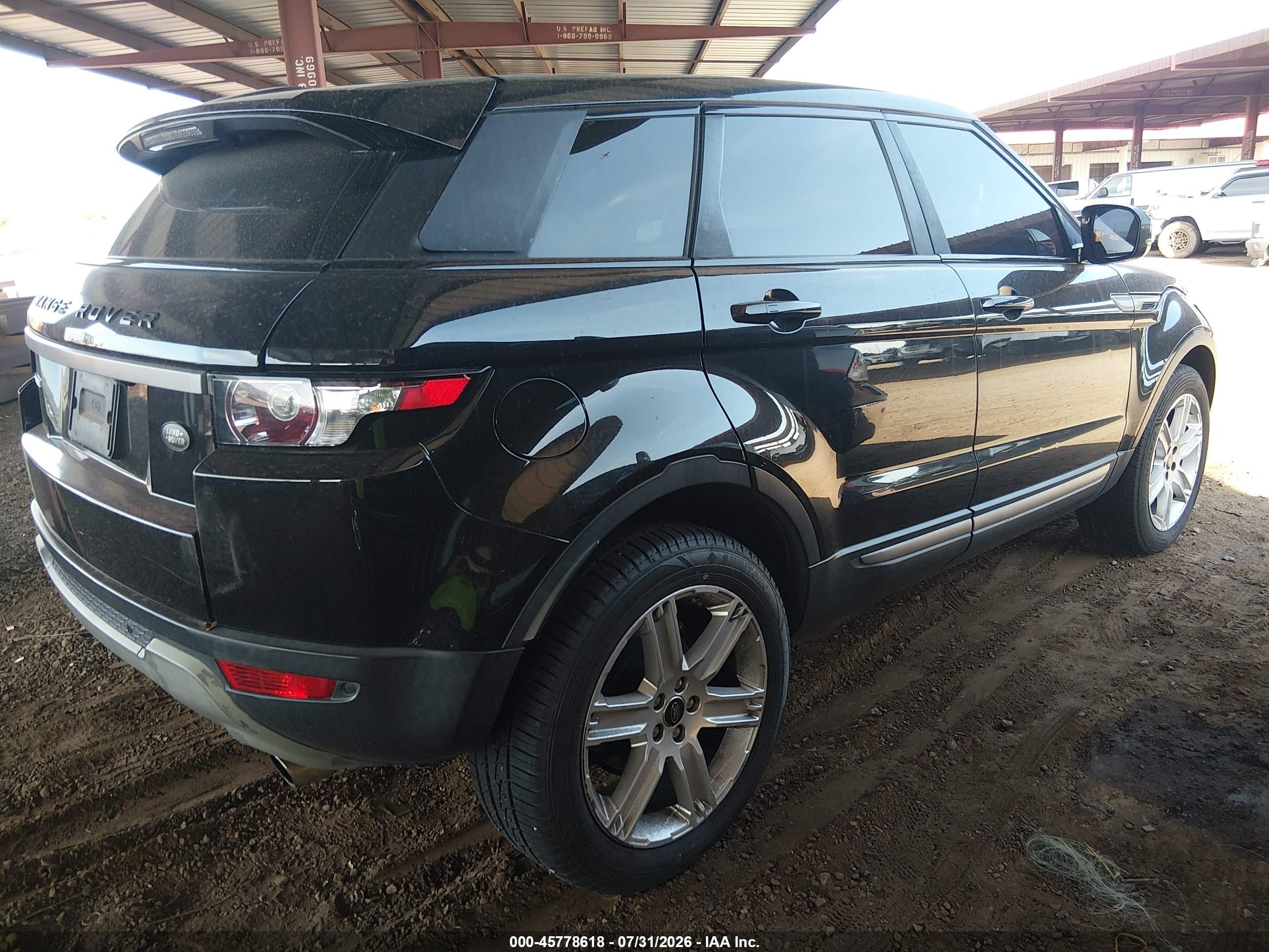 2013 Land Rover Range Rover Evoque Pure Black vin: SALVP2BG6DH821885