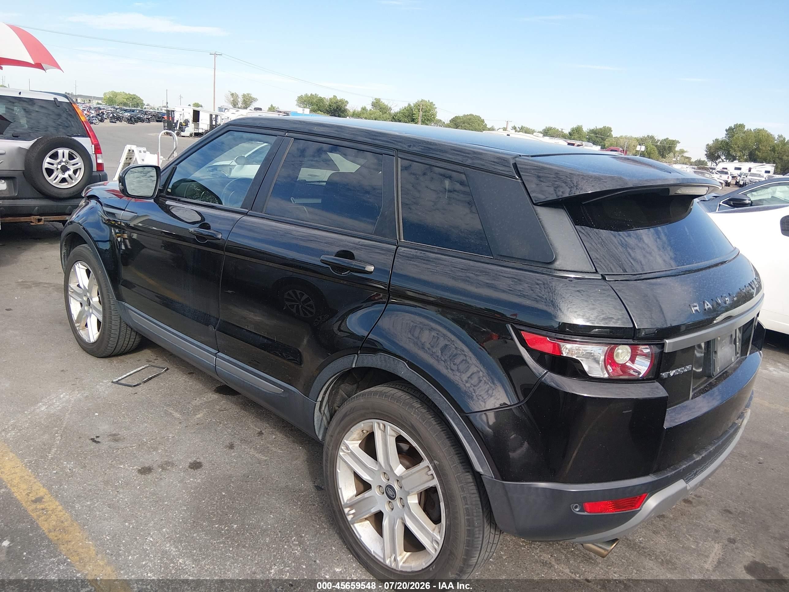 2013 Land Rover Range Rover Evoque Pure Black vin: SALVP2BG6DH834605