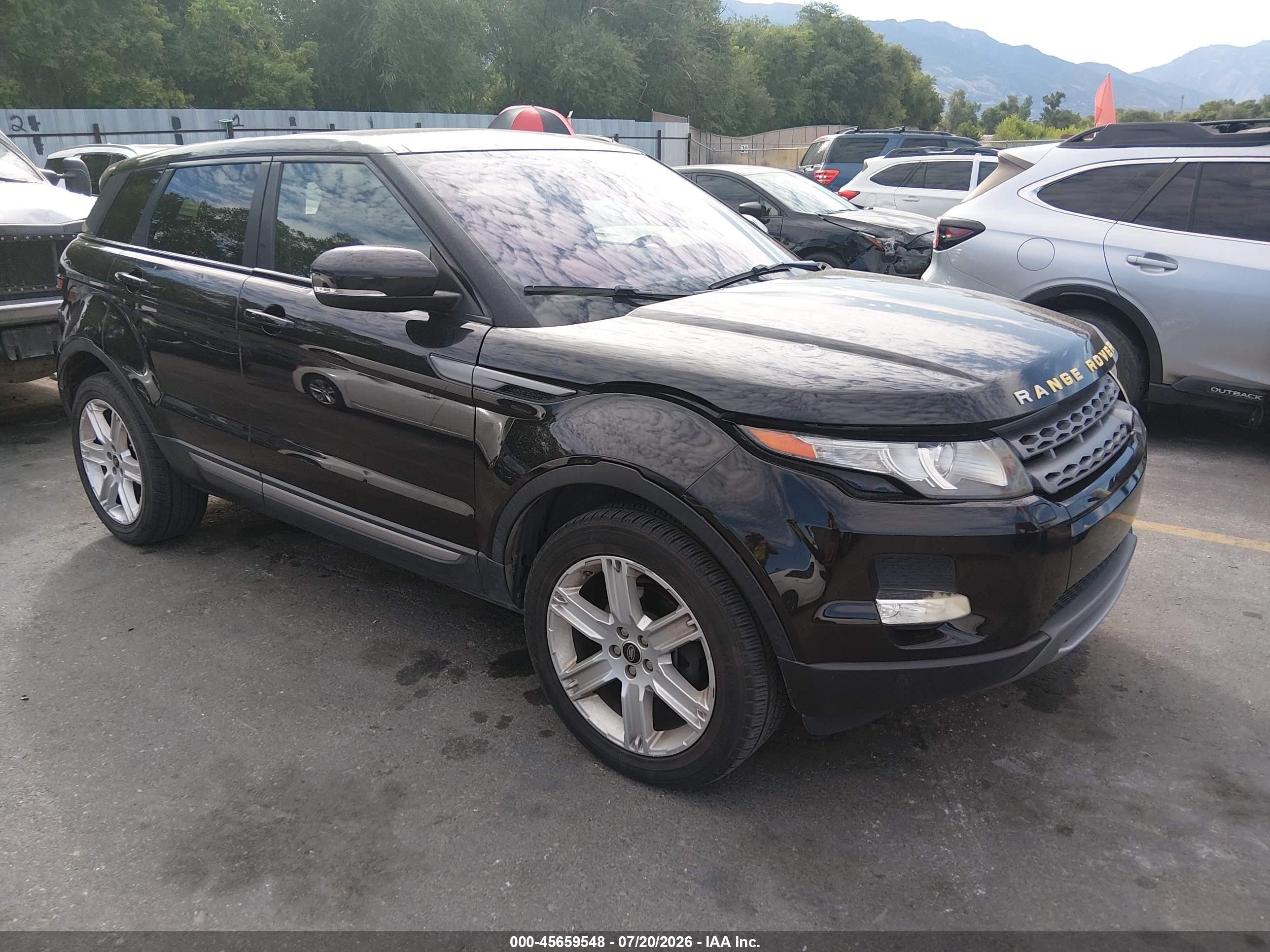 2013 Land Rover Range Rover Evoque Pure Black vin: SALVP2BG6DH834605