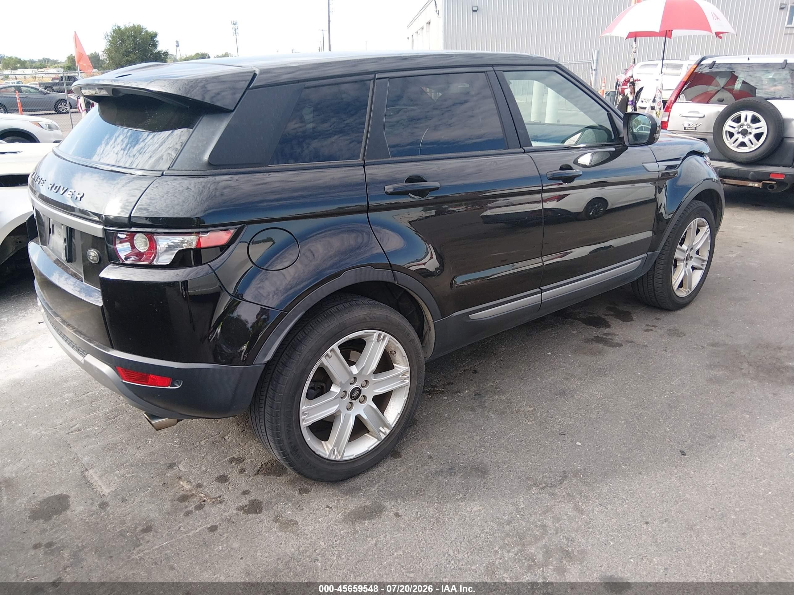 2013 Land Rover Range Rover Evoque Pure Black vin: SALVP2BG6DH834605