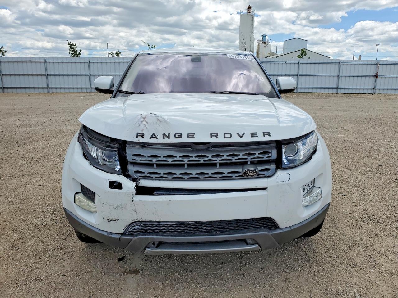 2012 Land Rover Range Rover Evoque Pure Plus White vin: SALVP2BG7CH661935