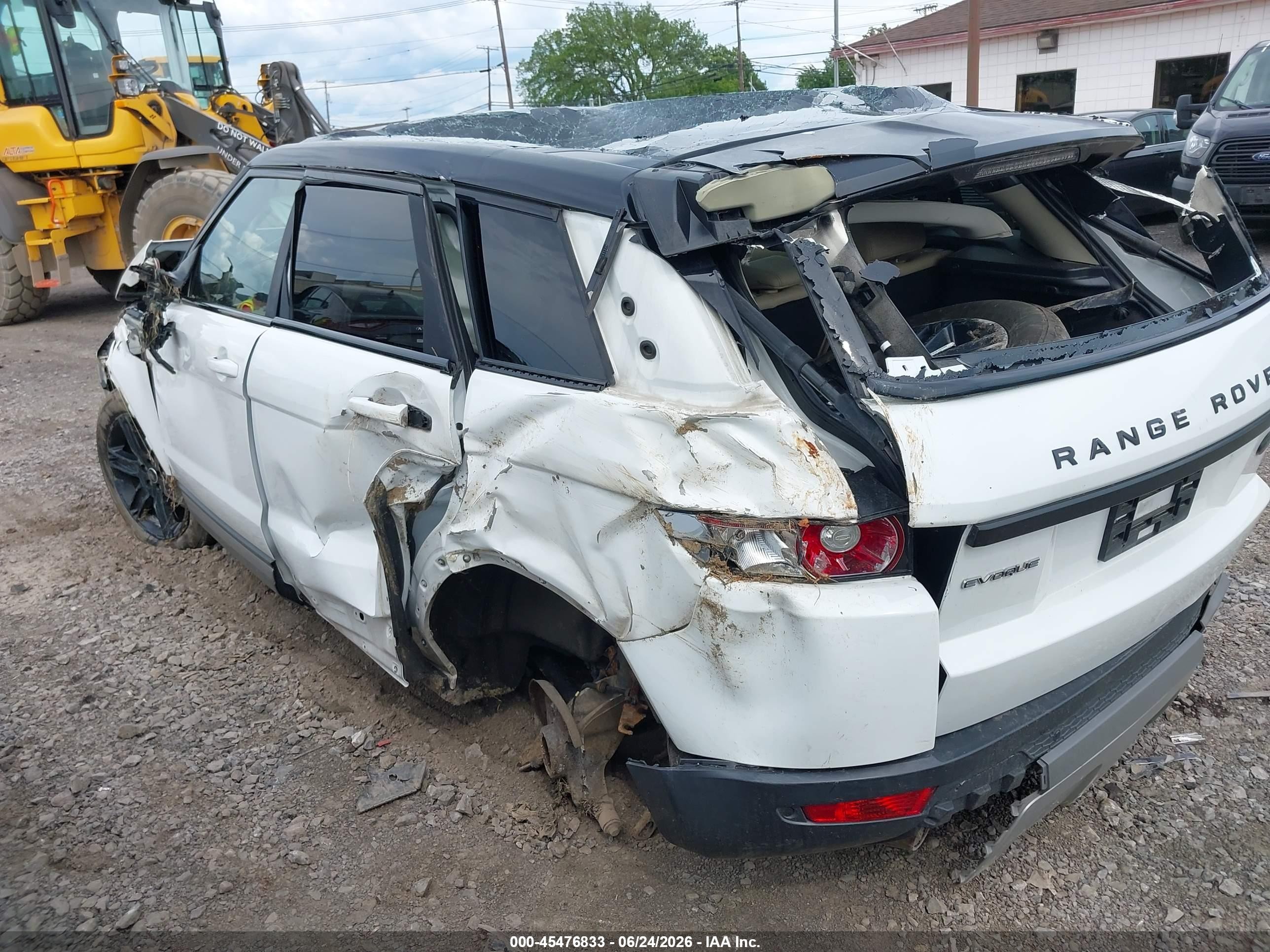2013 Land Rover Range Rover Evoque Pure Белый vin: SALVP2BG7DH850327